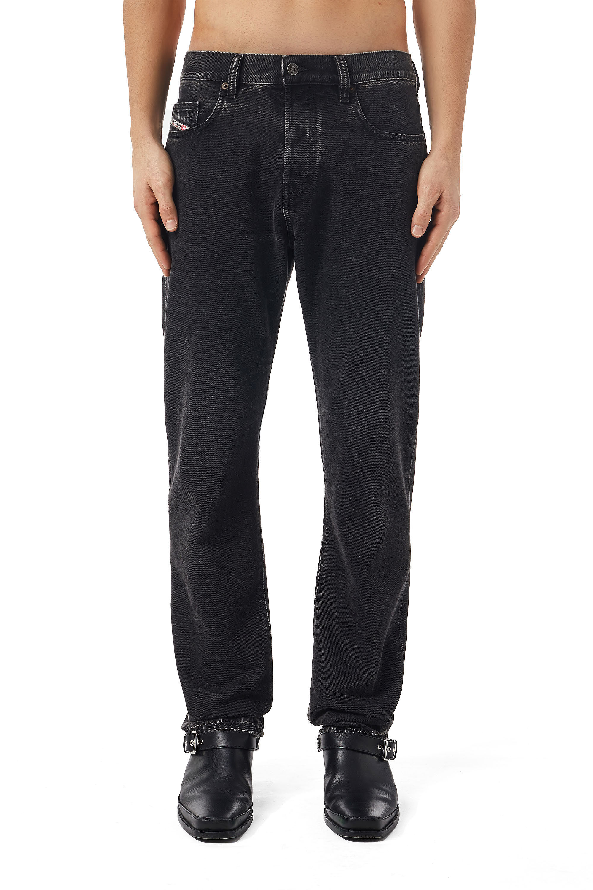 2020 D Viker Straight Jeans 09B88 Black Dark grey Diesel