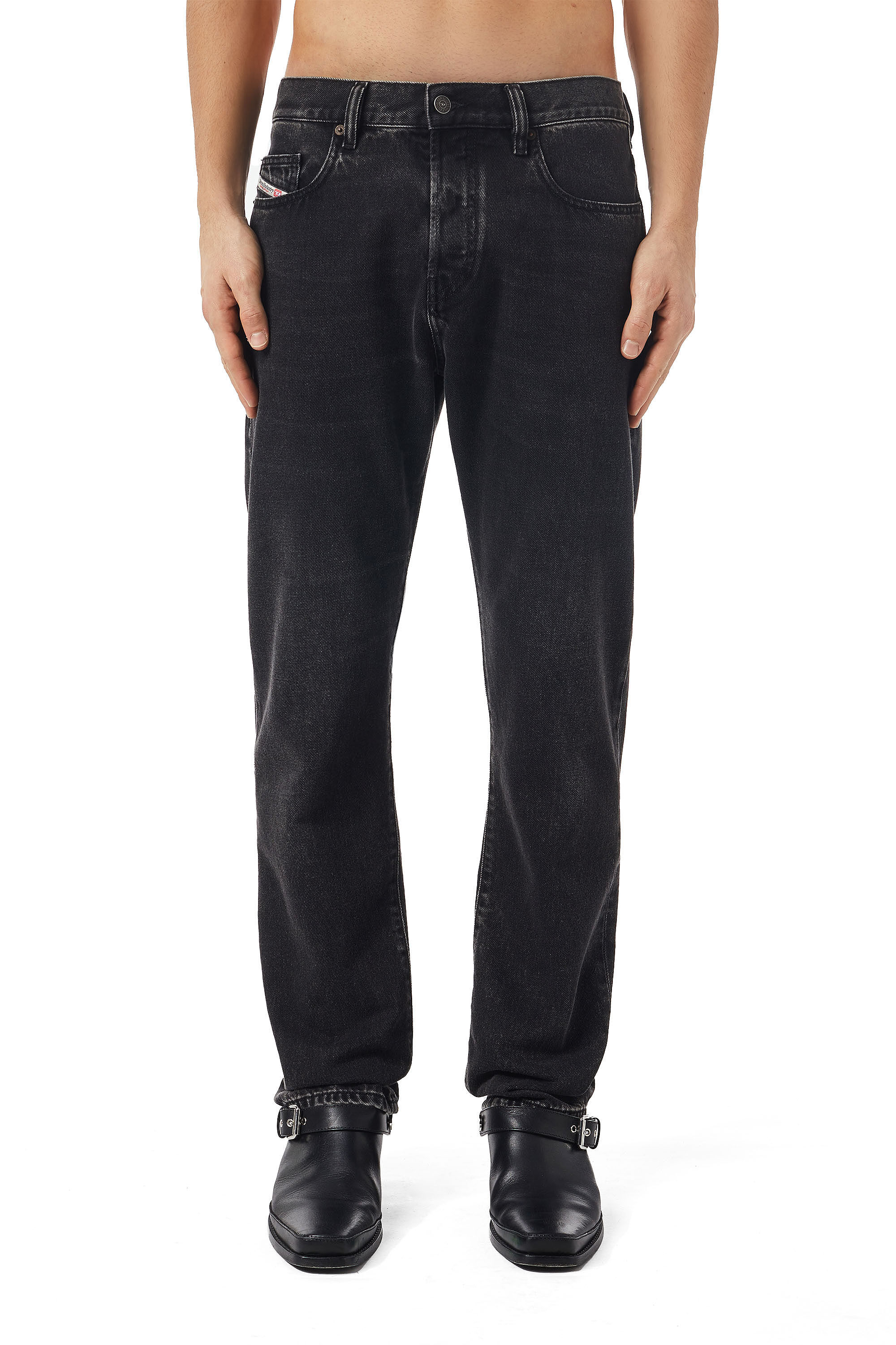Diesel - Straight Jeans 2020 D-Viker 09B88, Black/Dark Grey - Image 3