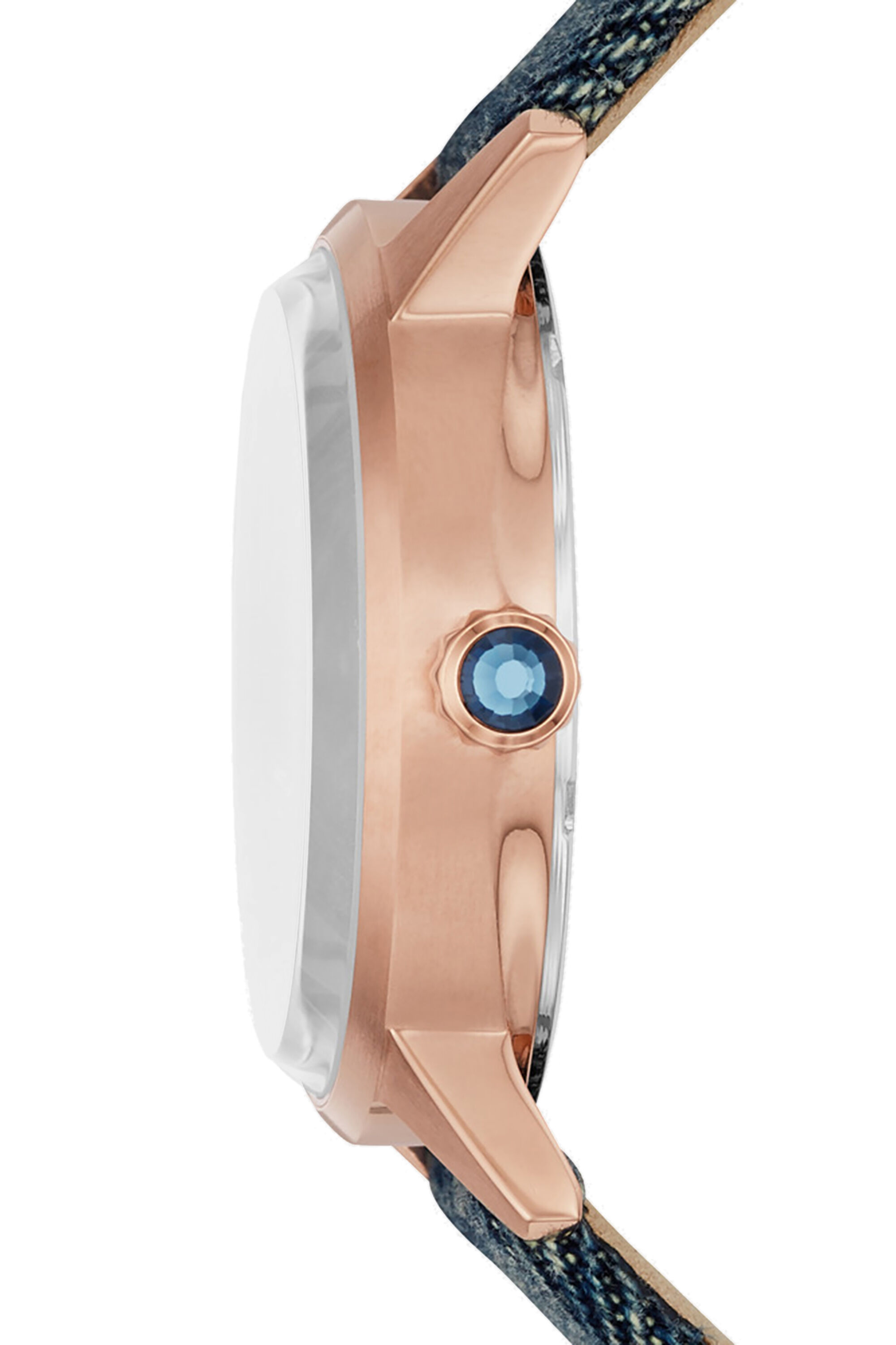 Diesel - DZ5566, Female's Castilla glittered watch with denim strap, 38 mm in Blue - 2