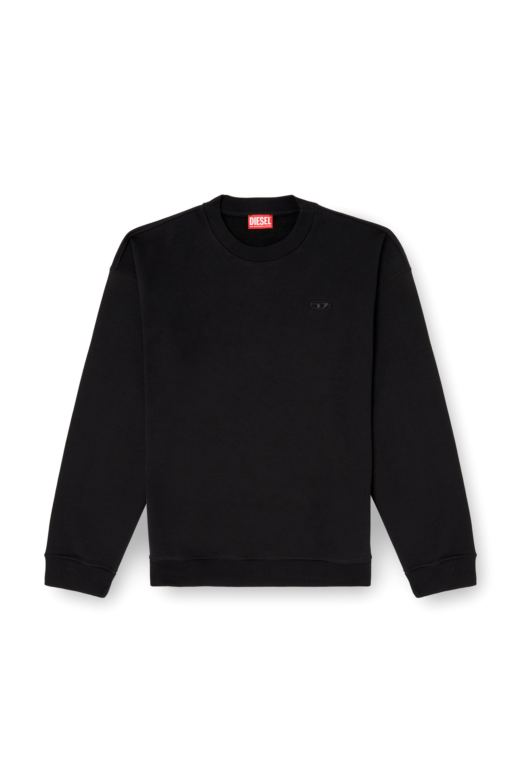 Diesel - S-BOXT-T2, Male's Sweatshirt with Oval D logo in Black - 2
