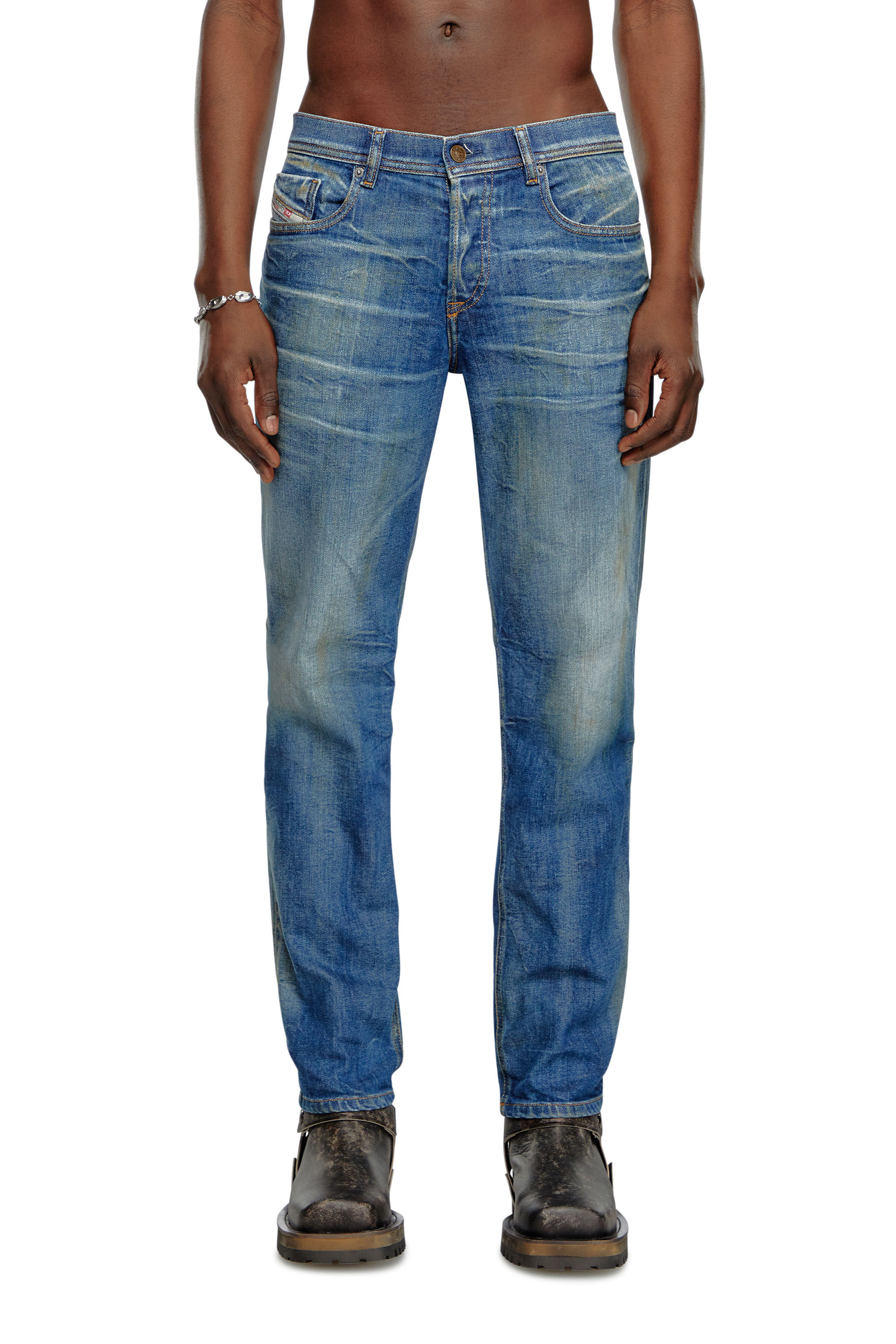 Diesel - Male's Regular Jeans 2023 D-Finitive 09J66, Medium Blue - 3