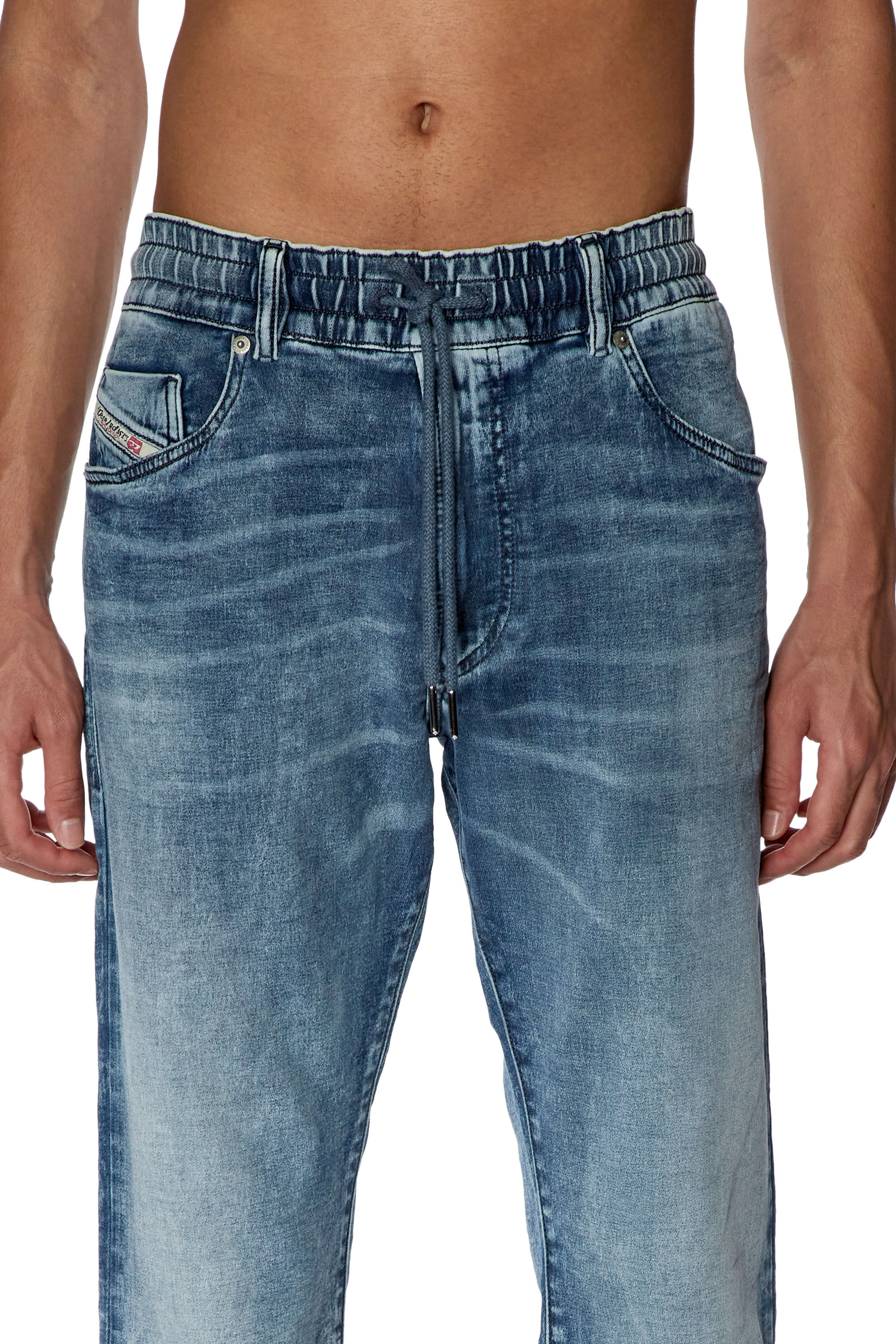 Men s Tapered Jeans Medium blue Diesel 2030 D Krooley Joggjeans