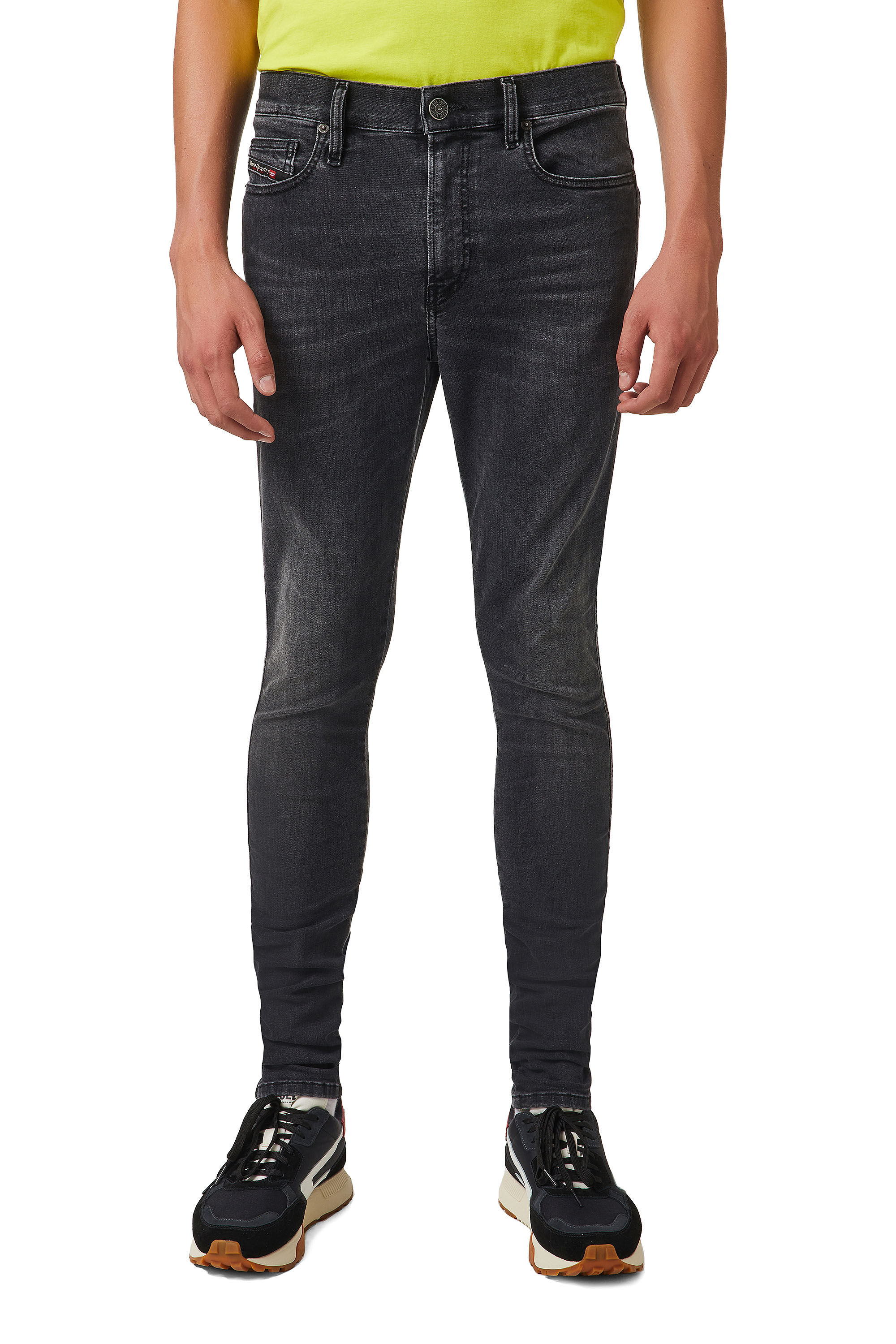 Diesel - D-Istort 069YC Skinny Jeans, Black/Dark Grey - Image 3