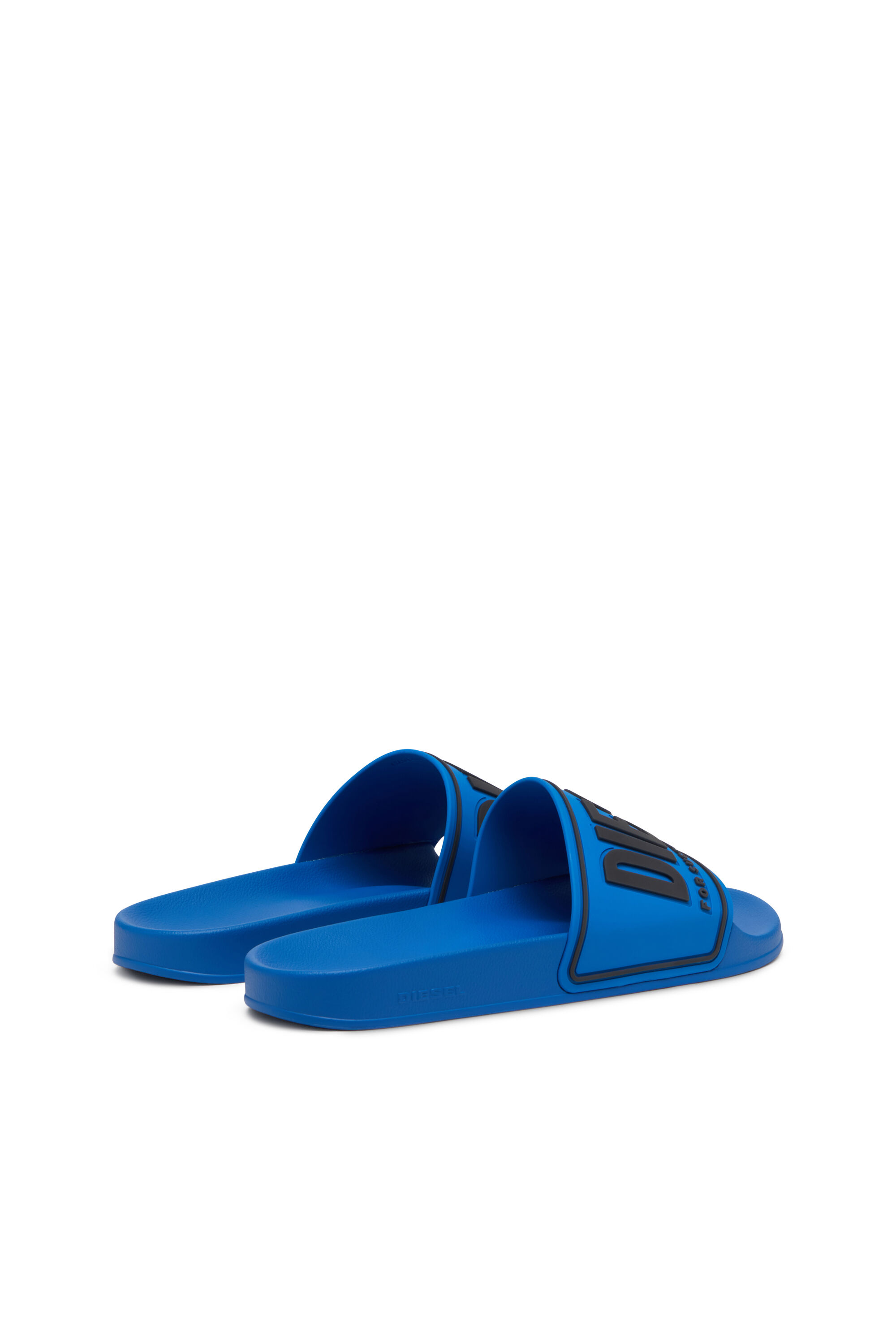 Diesel - SA-MAYEMI CC, Male's Sa-Mayemi-Pool slides with 3D logo in Blue/Black - 3