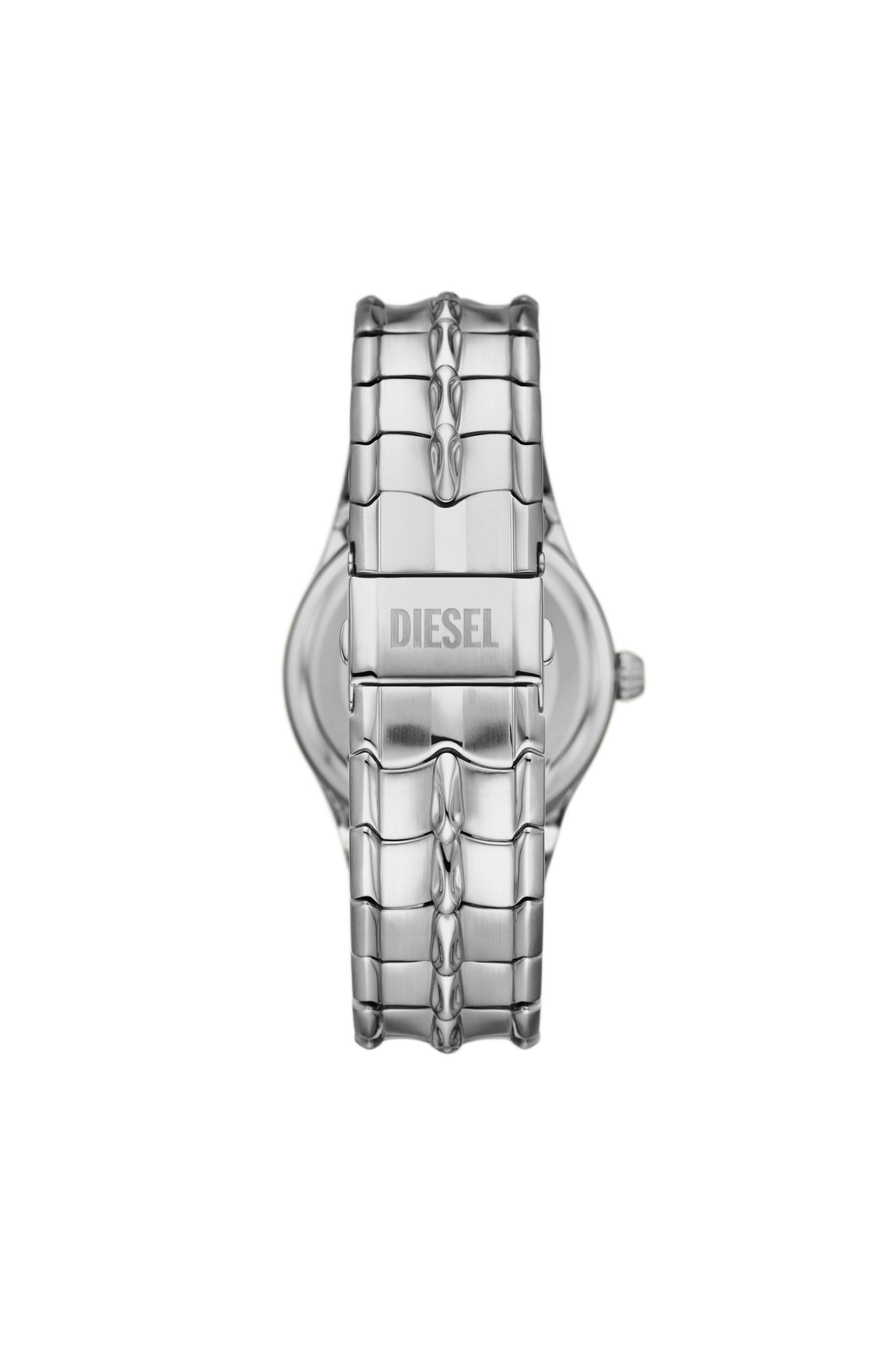 Men's Vert Three-Hand Date Stainless Steel Watch | Silver