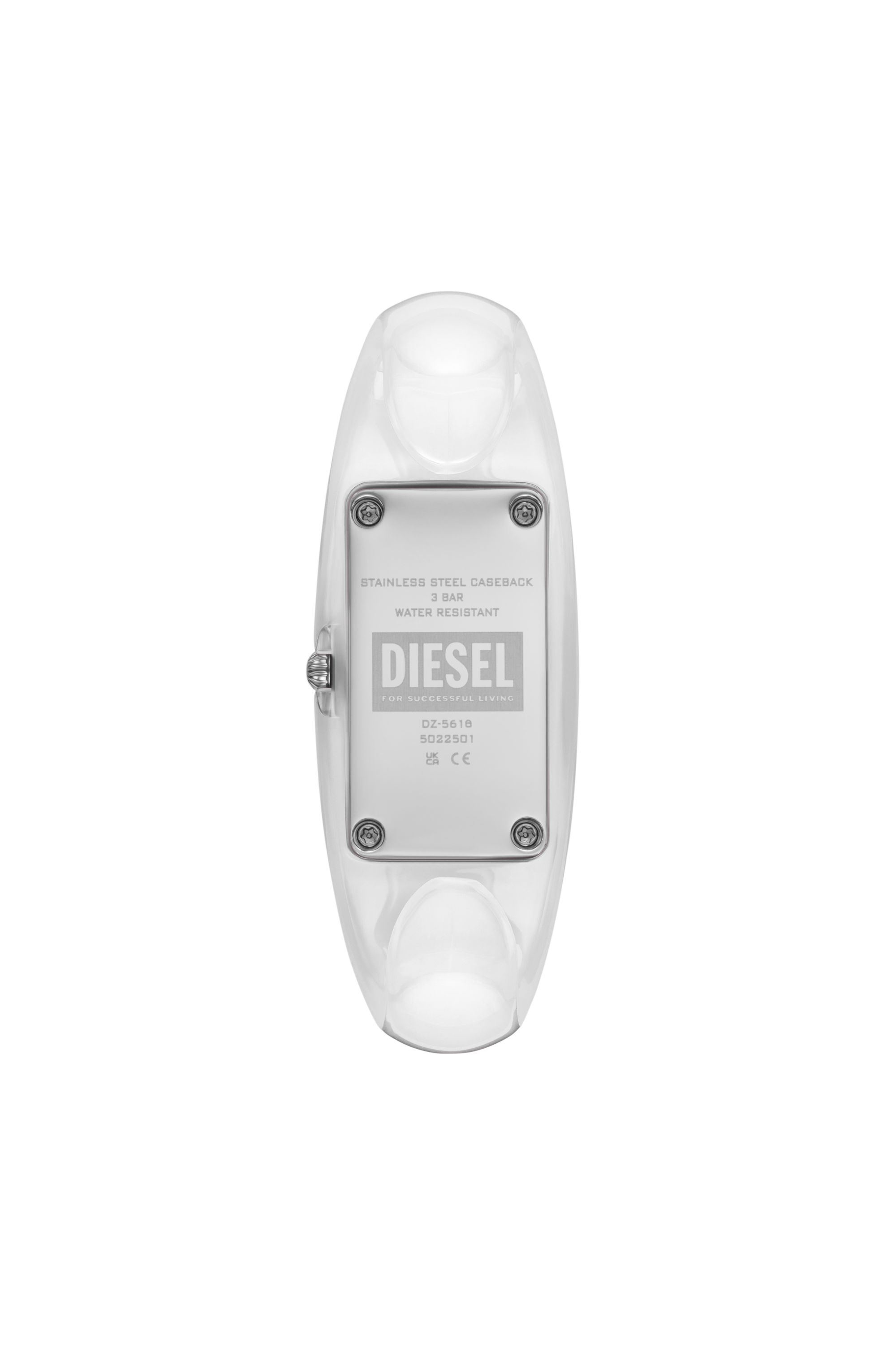 Diesel - DZ5618 WATCH, Female's Diesel Wonder-D Two-Hand White Nylon Resin Watch in White - 2