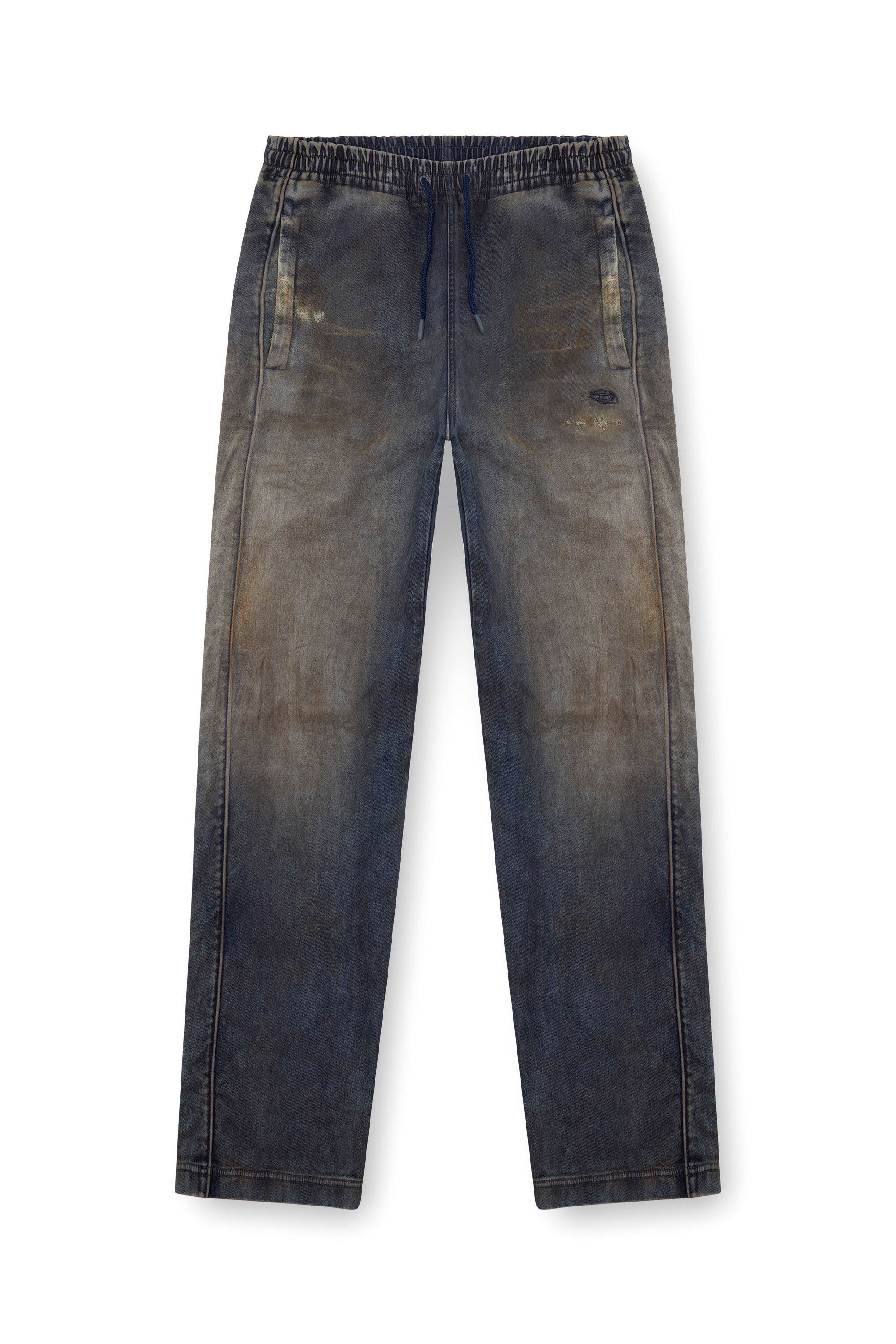 Diesel - Male Straight D-Martians Track Denim 068LV, Dark Blue - Image 2