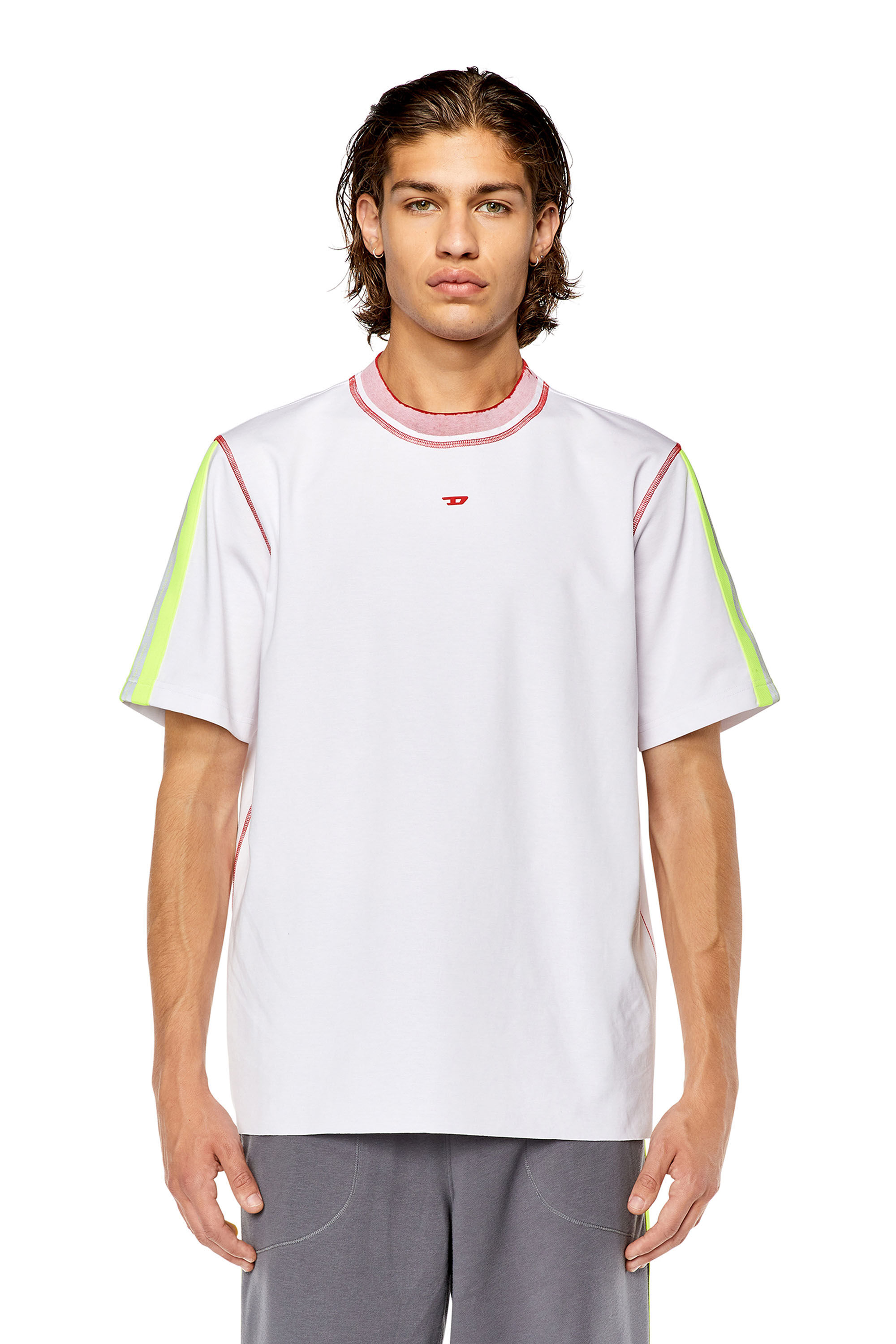 Diesel - AMTEE-NILO-HT03, Homme T-shirt avec bandes réfléchissantes in Polychrome - Image 3