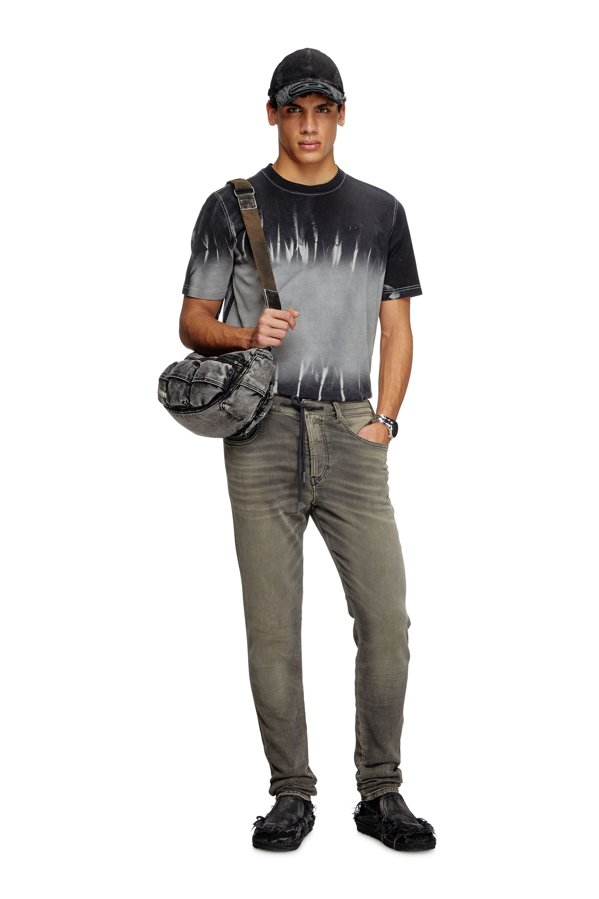 Diesel - Male's Slim 2060 D-Strukt Joggjeans® 068PD, Light Grey - 1