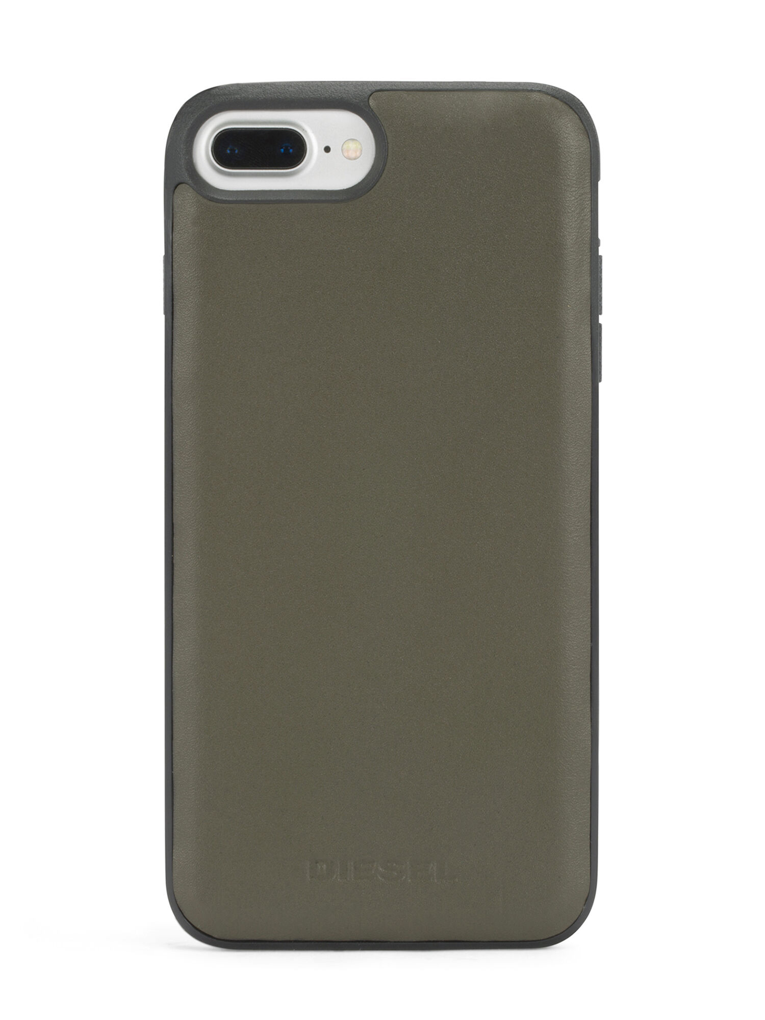 Diesel - OLIVE GREEN LEATHER IPHONE 8 PLUS/7 PLUS/6s PLUS/6 PLUS CASE, Olive Green - Image 4