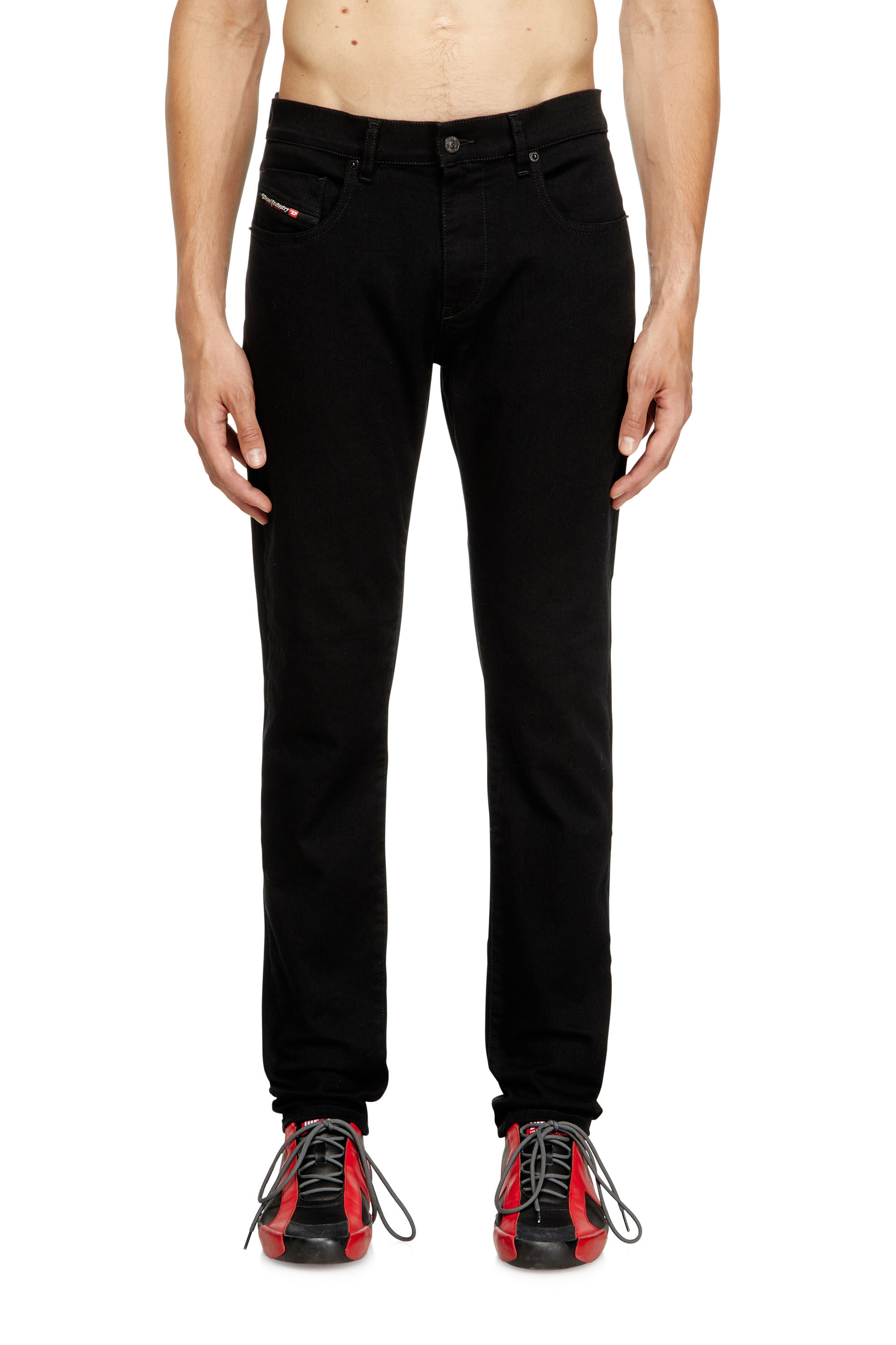 Diesel - Male's Slim Jeans 2019 D-Strukt 069YP, Black/Dark Grey - 3