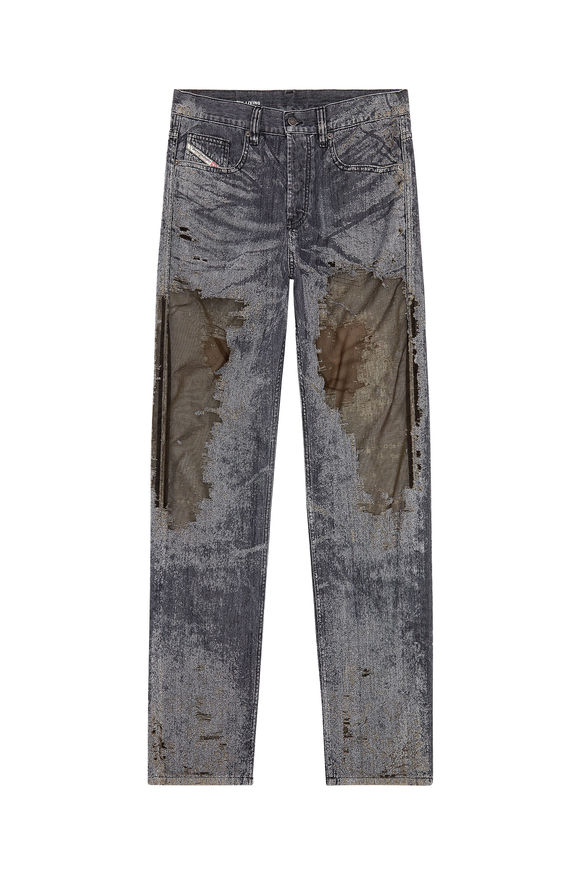 Diesel - Male's Straight Jeans 2010 D-Macs 007T7, Black/Dark Grey - 2
