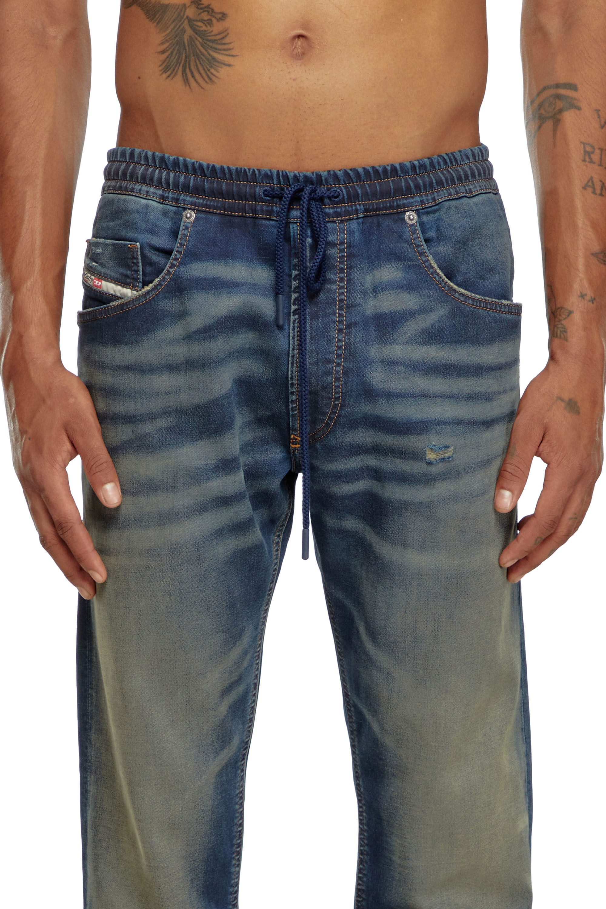 Diesel - Male Tapered 2030 D-Krooley Joggjeans® 09J34, Dark Blue - Image 5