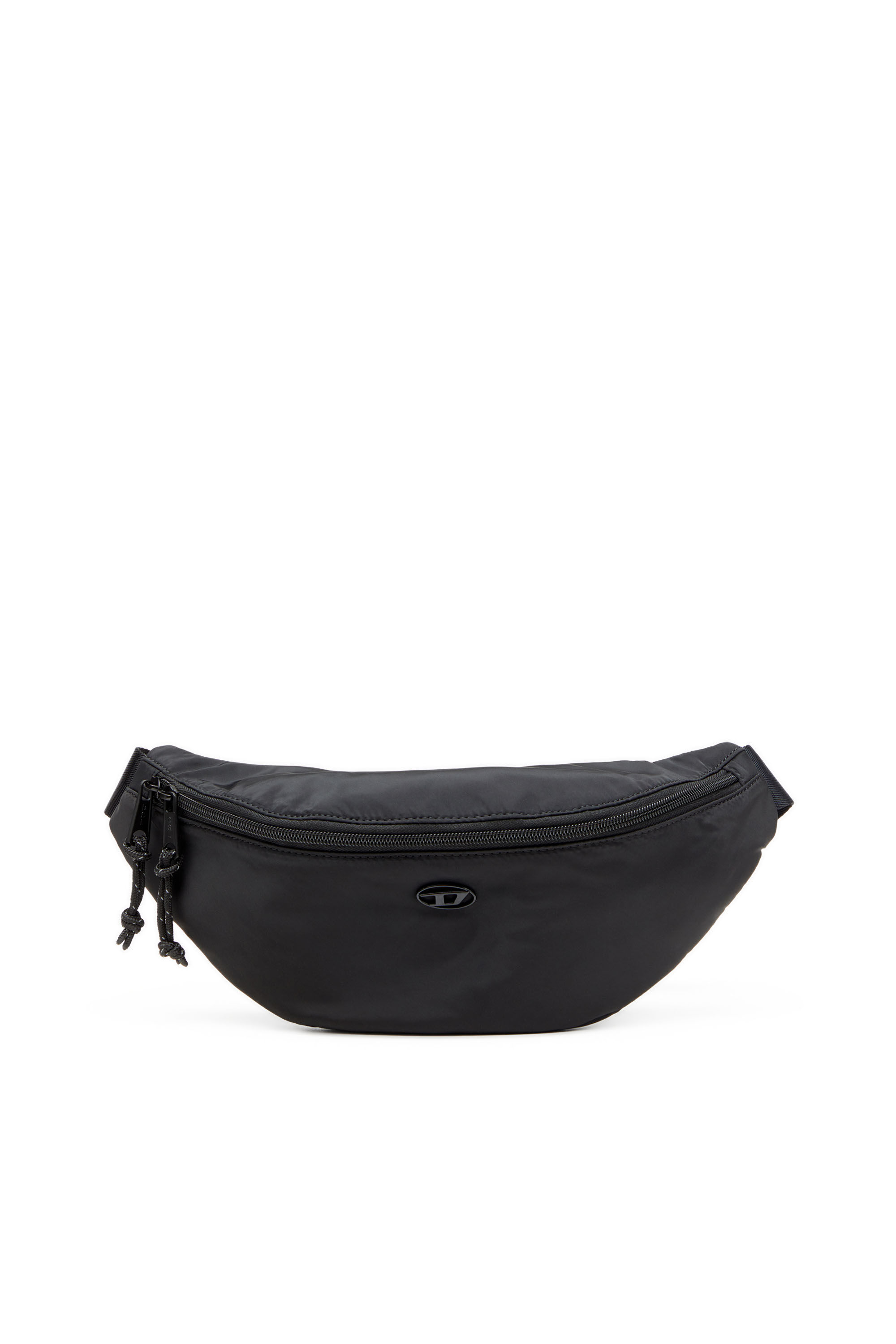 Diesel - D-PACK BELTBAG X, D-Pack-Sac banane en tissu au toucher satiné Homme in Noir - 1