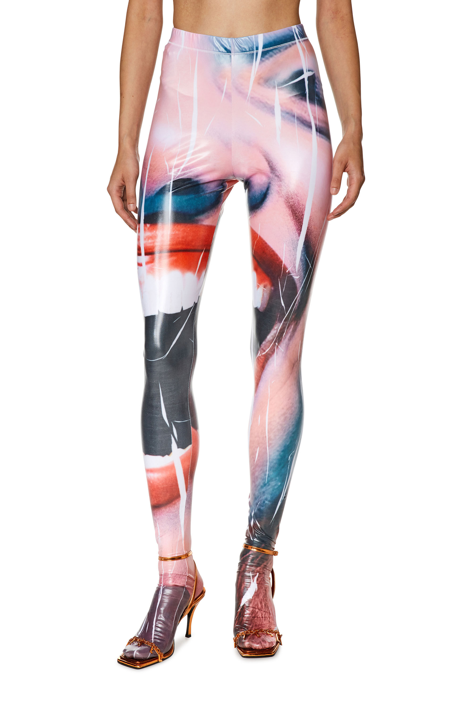 Women's Tights with close-up face print