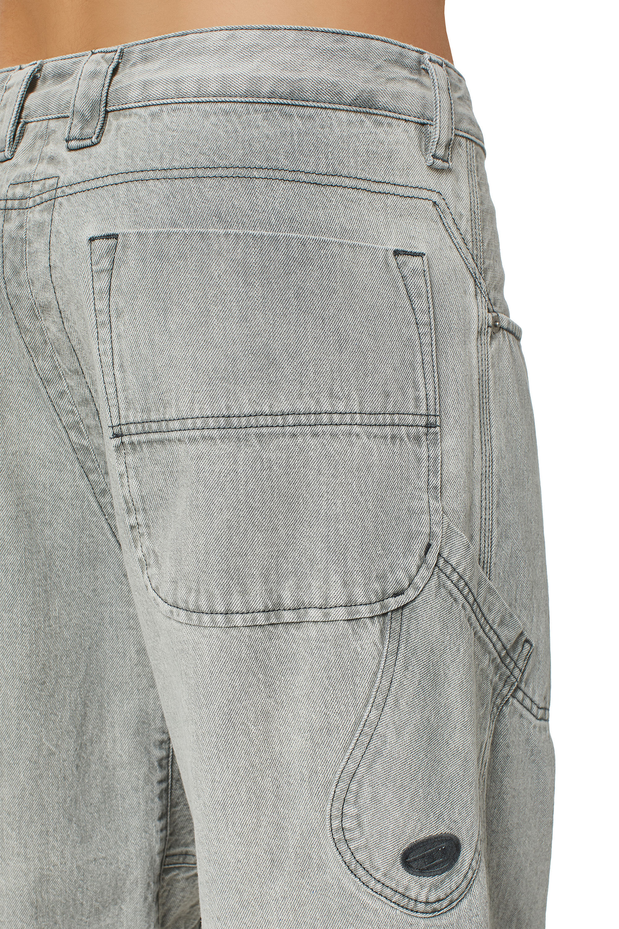 Diesel - D-Fransy 0ICVH Straight Jeans, Grey - Image 6