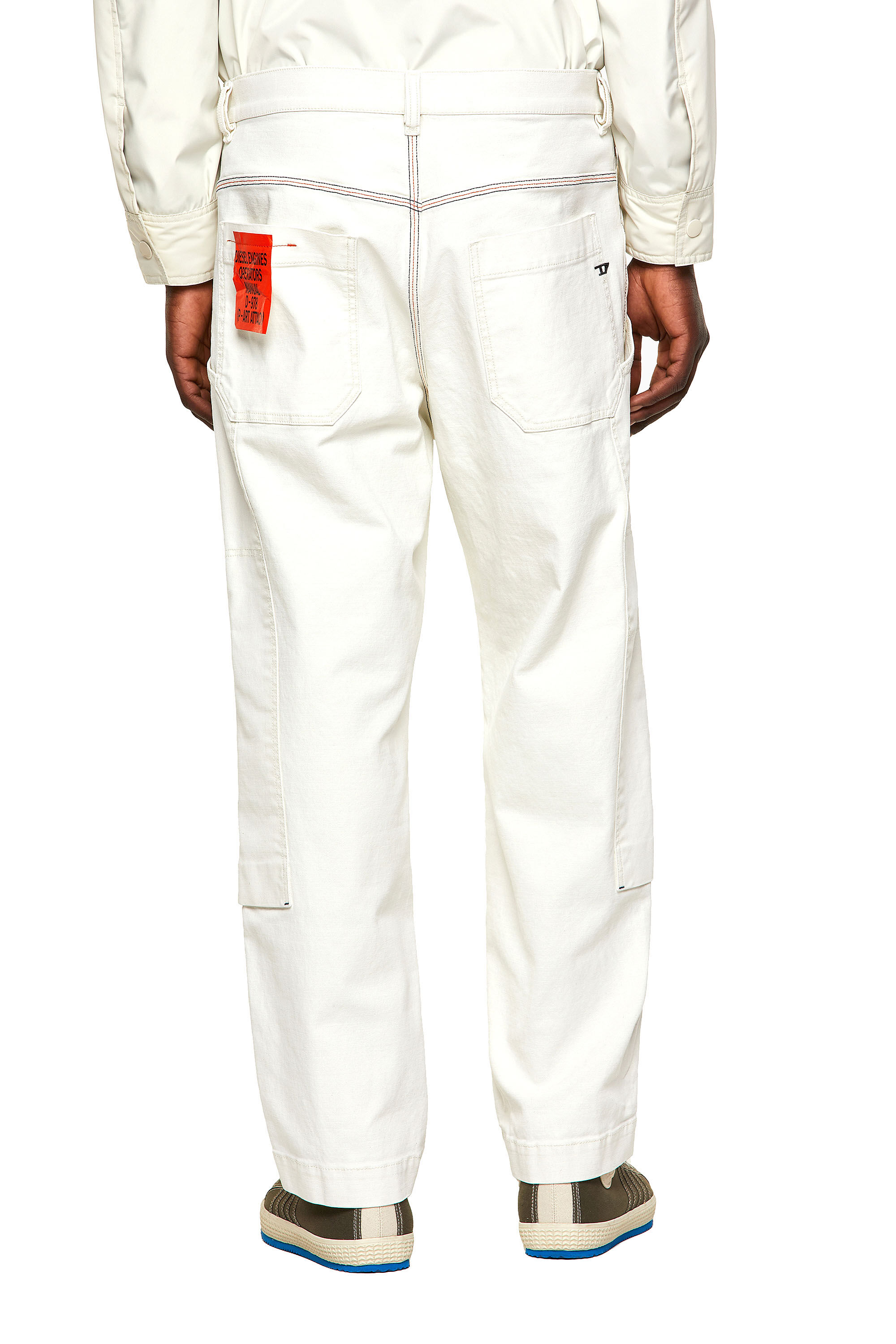 Diesel - D-Franky 009ZJ Straight Jeans, White - Image 4