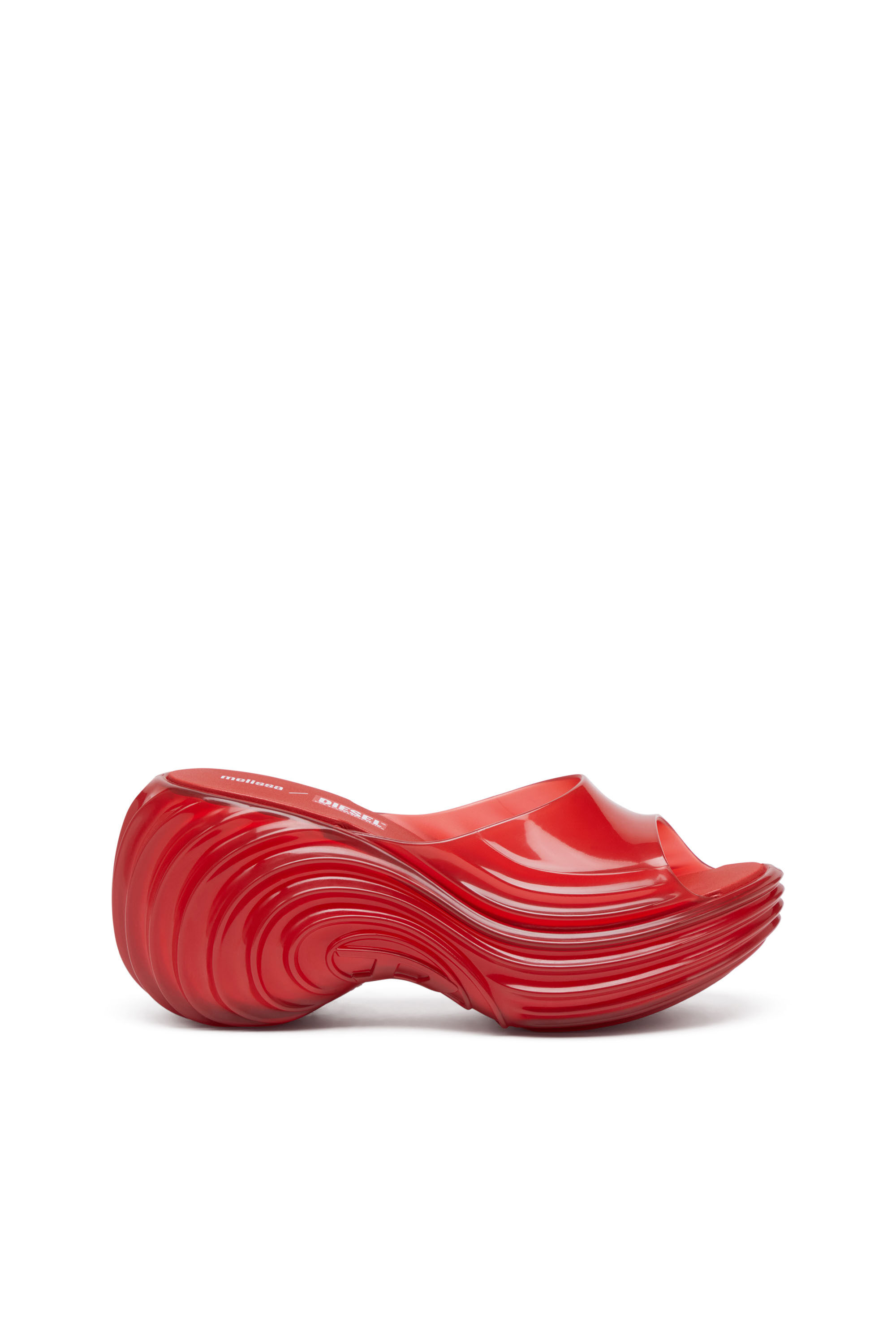 Diesel - MELISSA QUANTUM PLATFORM, Female's Platform mule in Melflex® in Red - 1