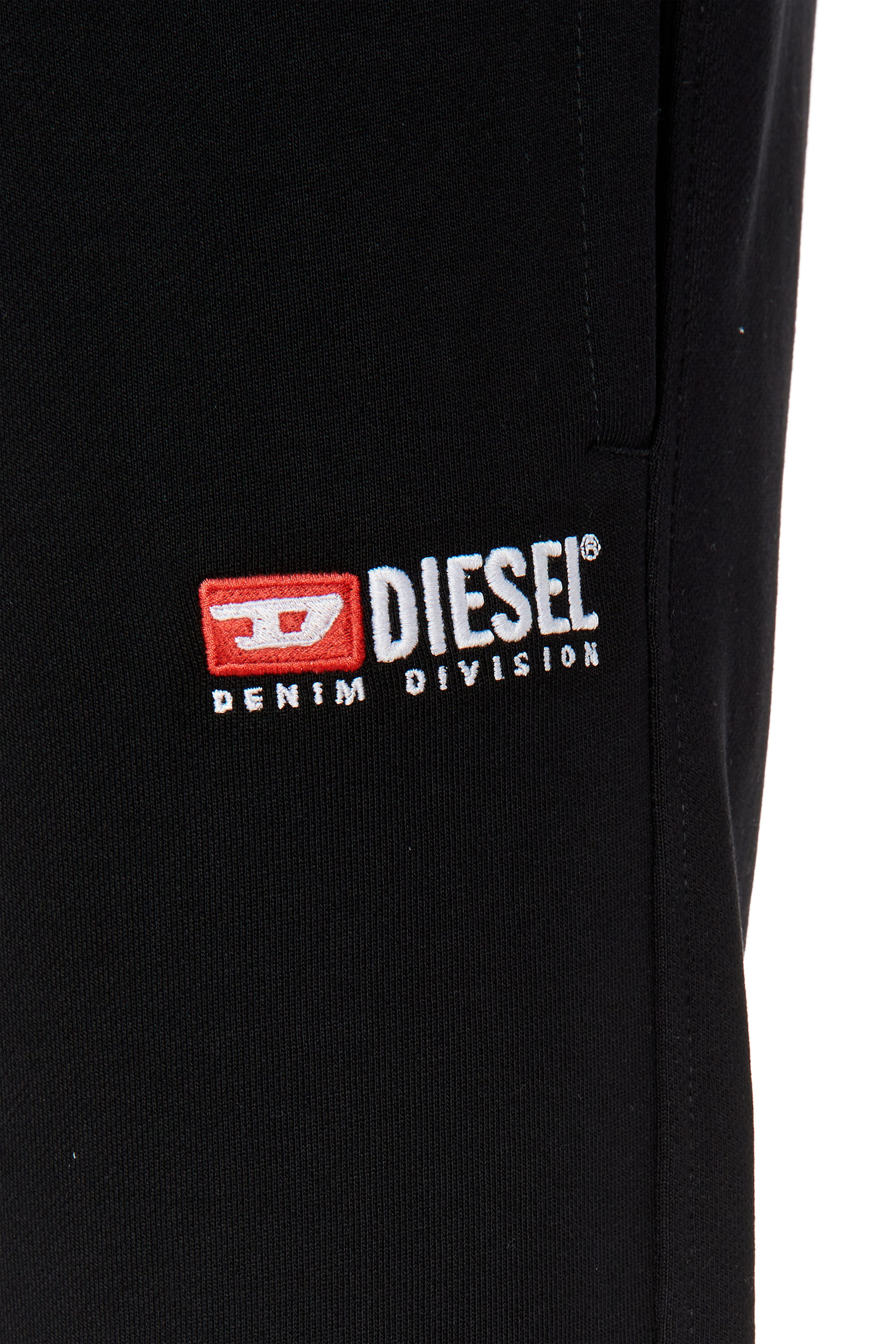 Diesel - P-TARY-DIV, Pantalon de survêtement avec logo brodé Homme in Noir - 4