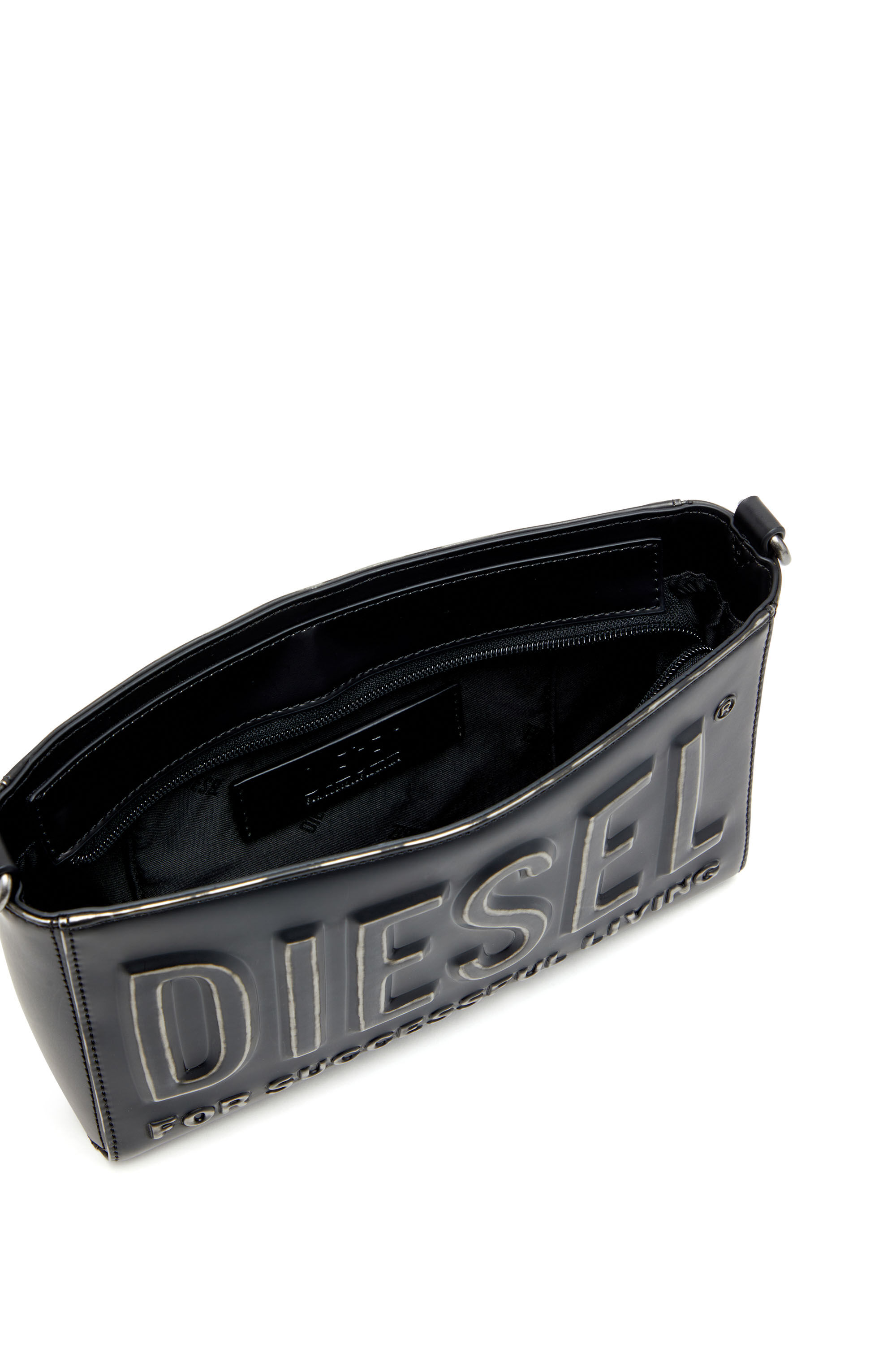 Diesel - DSL 3D CAMERA BAG X, Dsl 3D-Sac caméra en PU brossé Homme in Noir - 2