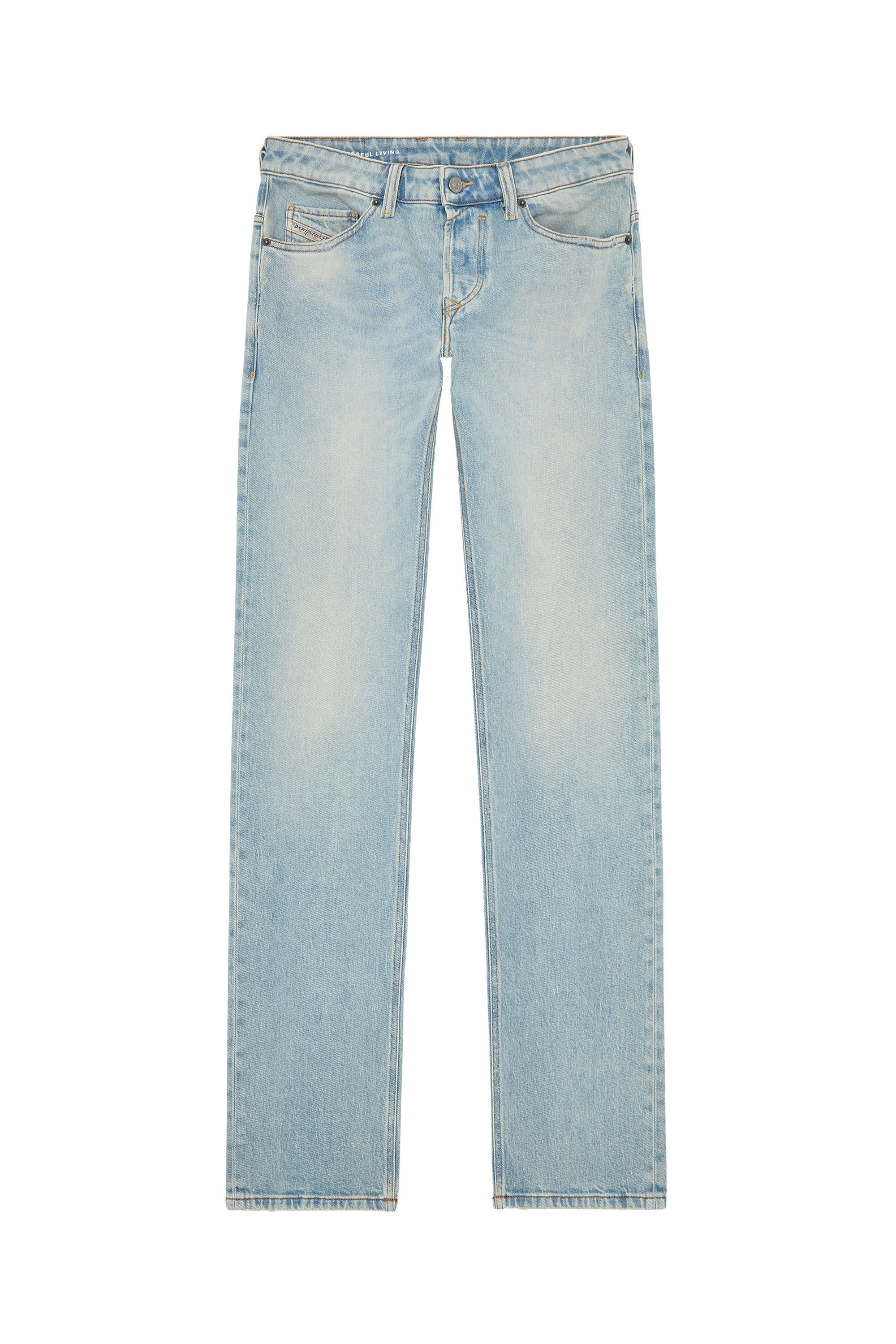 Diesel - Straight Jeans Safado 09H41, Bleu Clair - Image 2