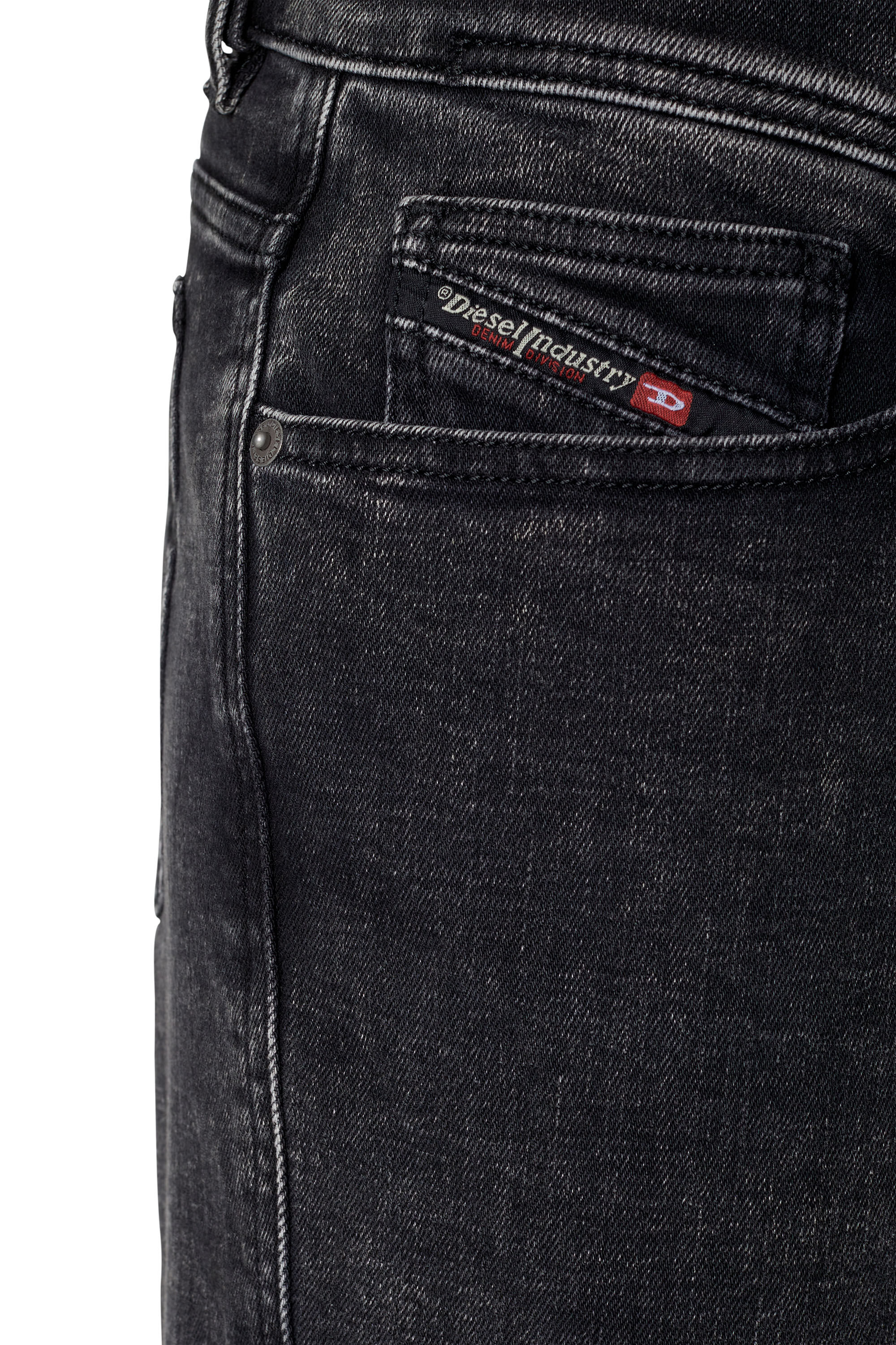 1983 D Amny Man Skinny Black Dark grey Jeans Diesel