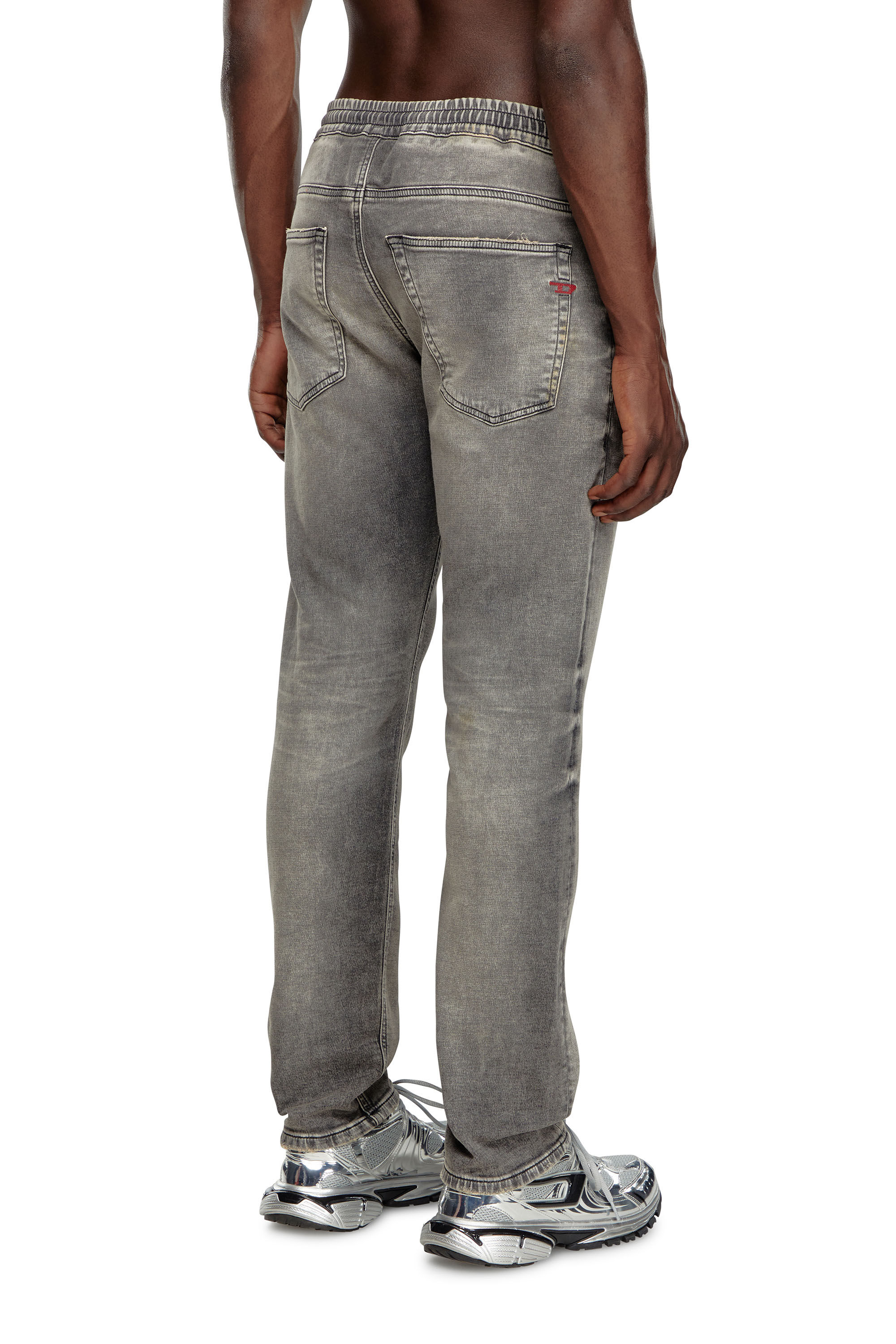 Diesel - Male Tapered 2030 D-Krooley Joggjeans® 068LQ, Grey - Image 4