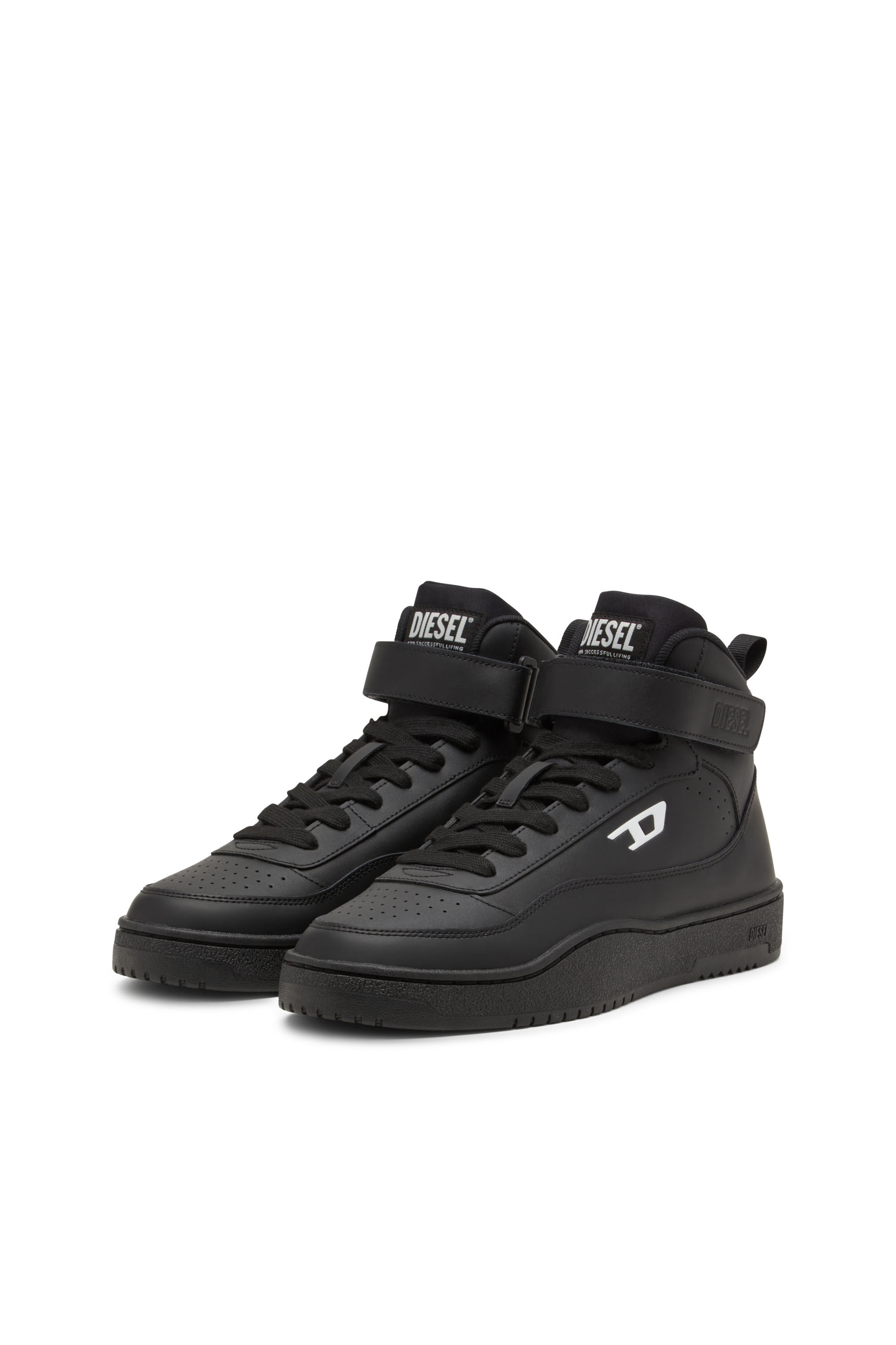 Diesel - S-TRACKER-D MID, Male's S-Tracker-D-Mid top sneaker in Black - 8