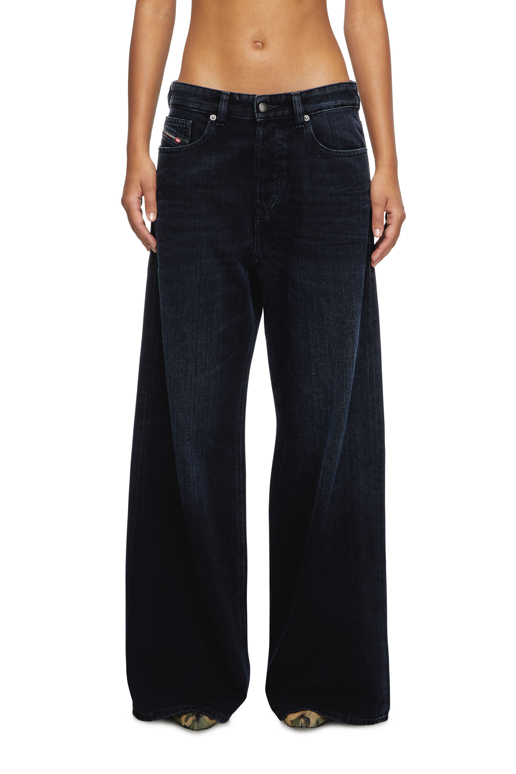 Diesel - Female's Relaxed Jeans 1996 D-Sire 09L54, Dark Blue - 3