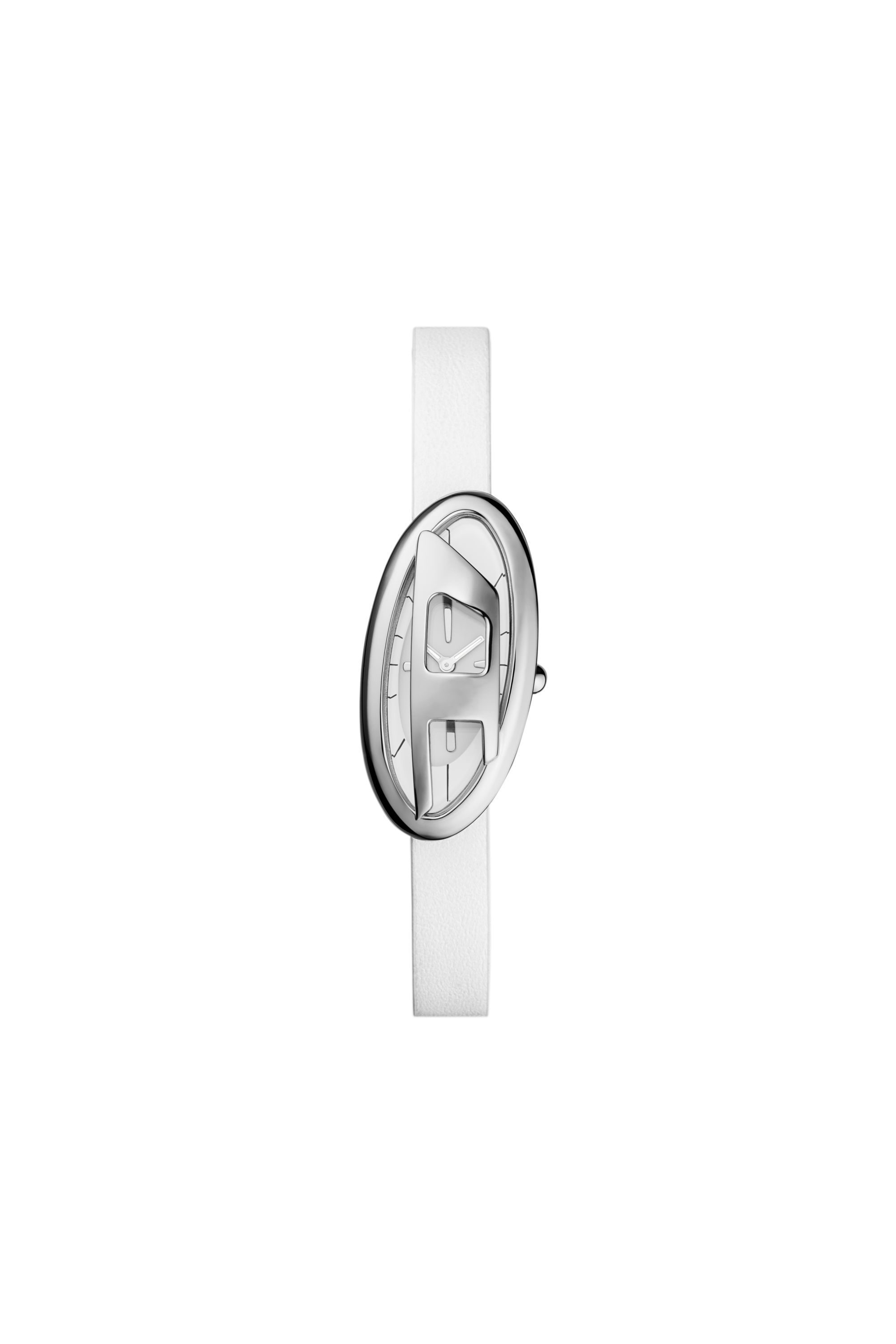 Diesel - DZ5613 WATCH, Female's D-Era Two-Hand White Leather Watch in White - 1