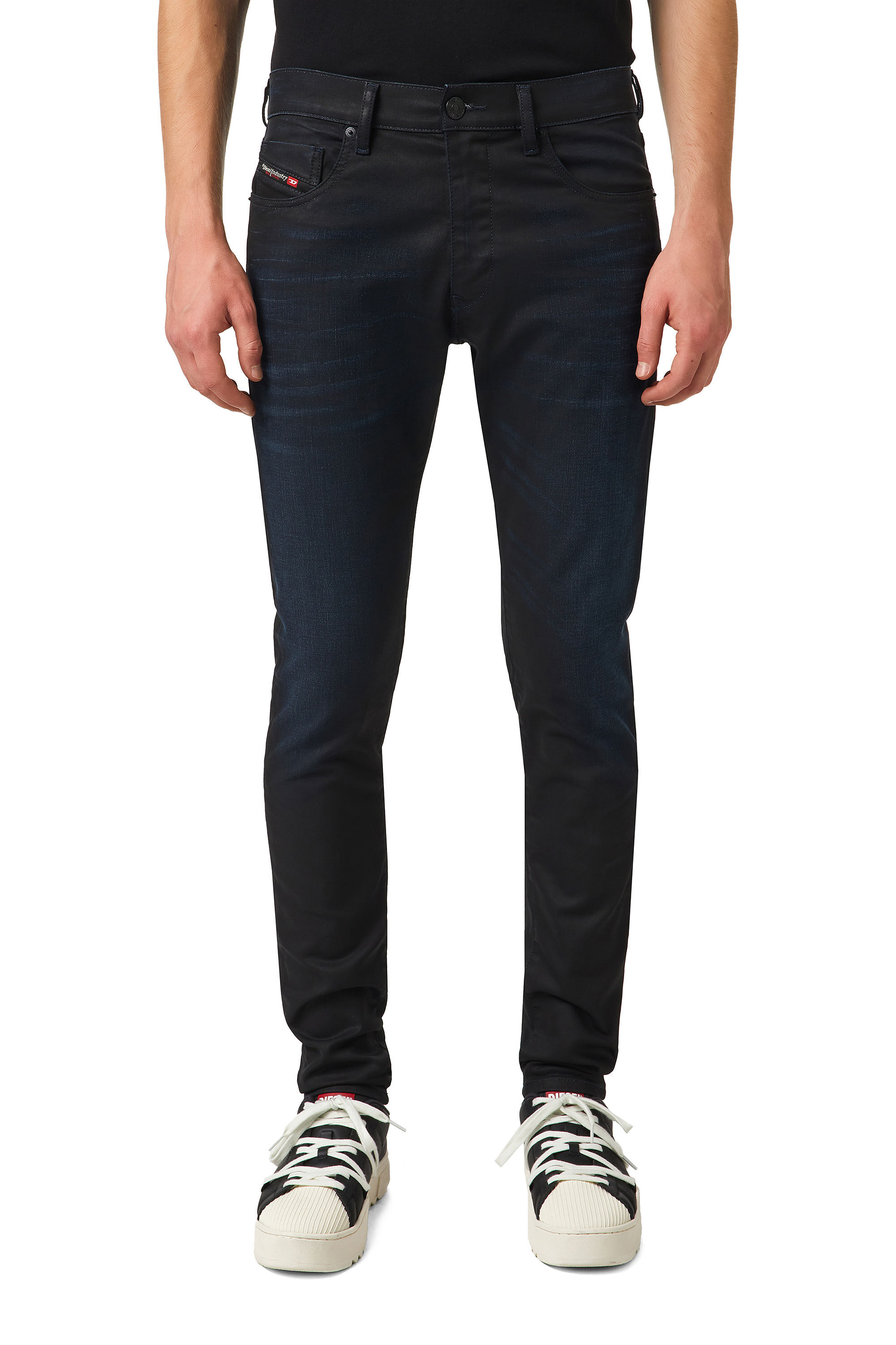 Diesel - D-Strukt JoggJeans® 069XN Slim, Black/Dark Grey - Image 3