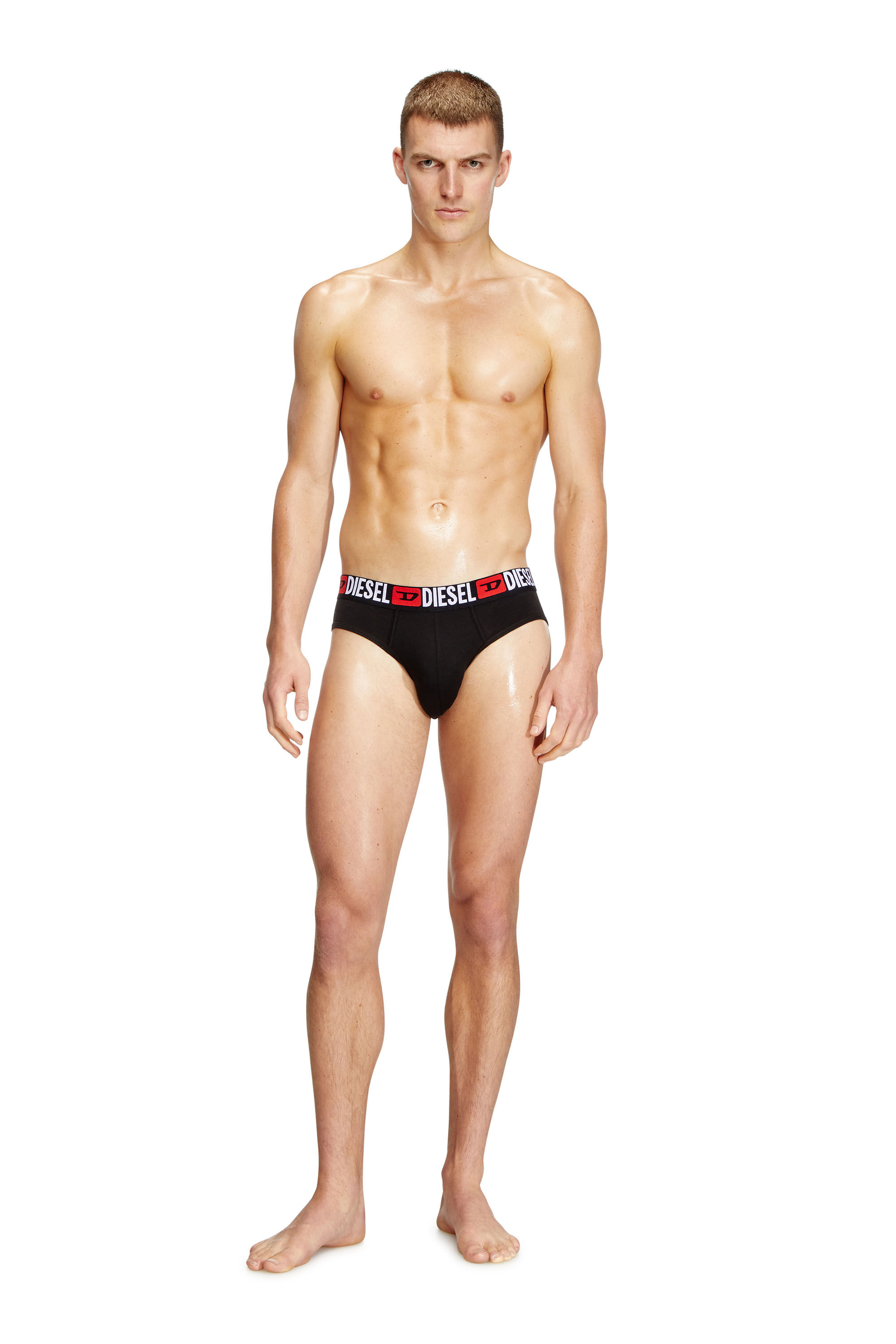 Diesel - UMBR-ANDRETHREEPACK, Lot de trois slips unis Homme in Noir - 1