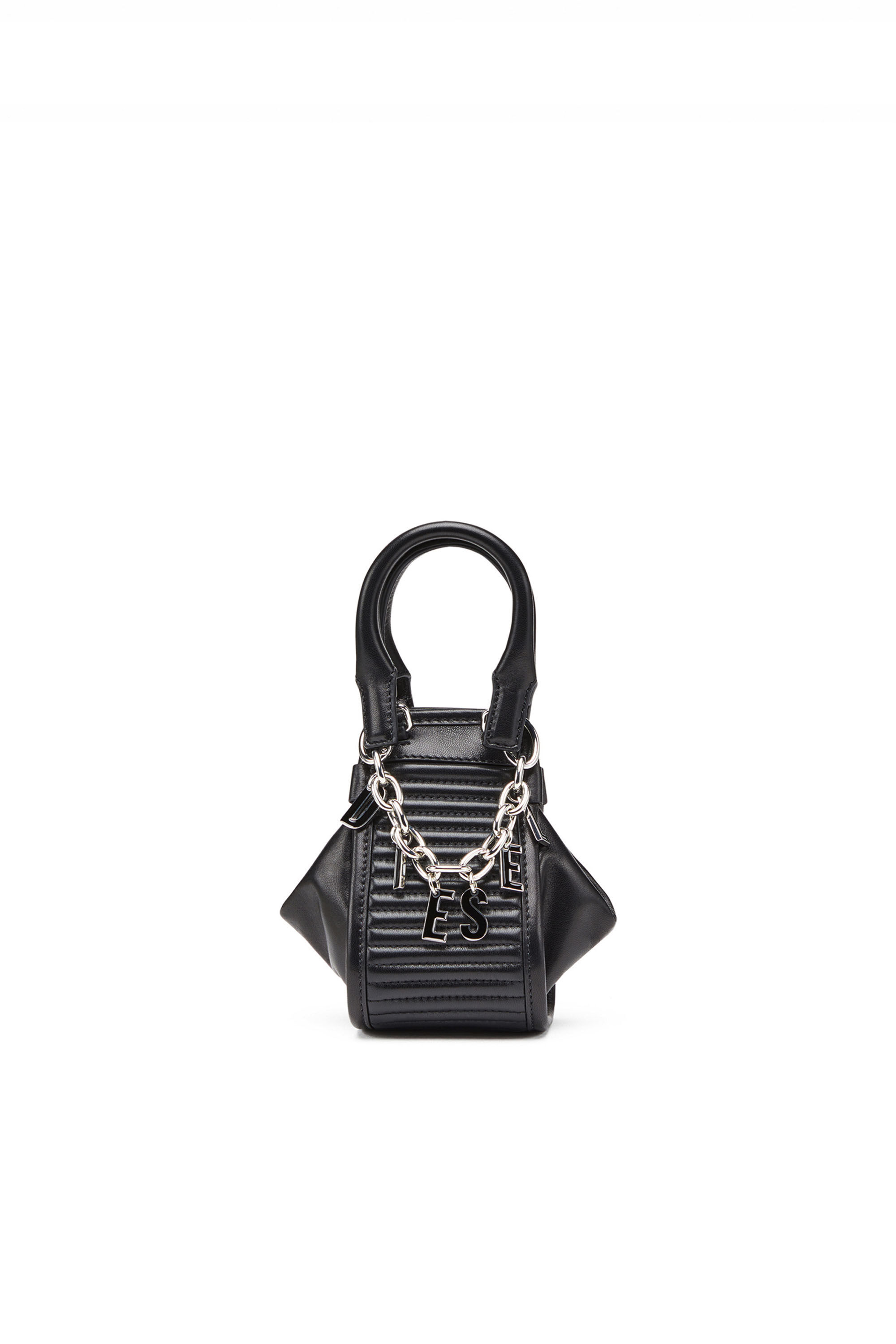 Diesel - D-VINA-RR XXS, Female's D-Vina-RR XXXS - Mini bag in quilted leather in Black - 1