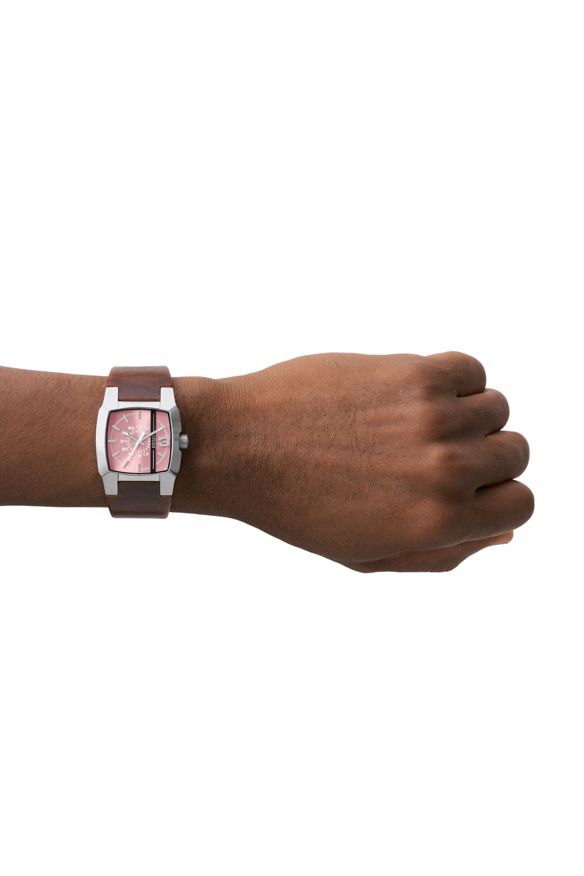 Diesel - DZ1999, Unisex's Cliffhanger Brown Leather Watch in Brown - 5
