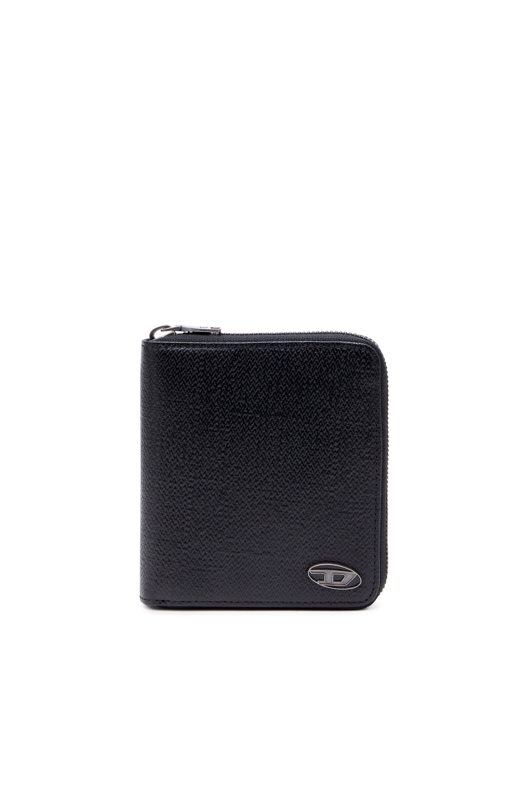 BI FOLD COIN ZIP M Man Zip wallet in textured leather Diesel