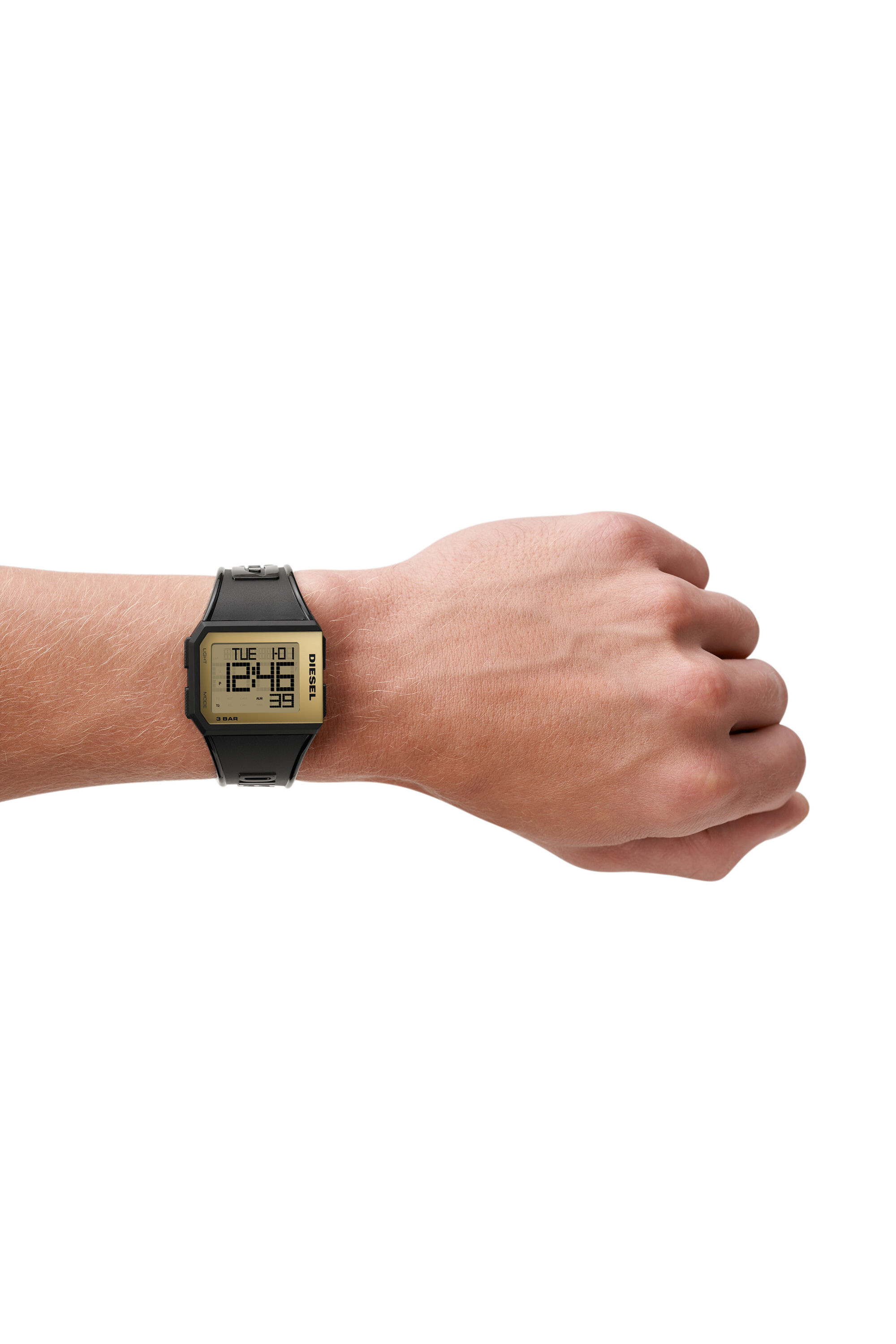 Diesel - DZ1943, Unisex's Chopped digital balck-gold watch in Black/Gold - 4