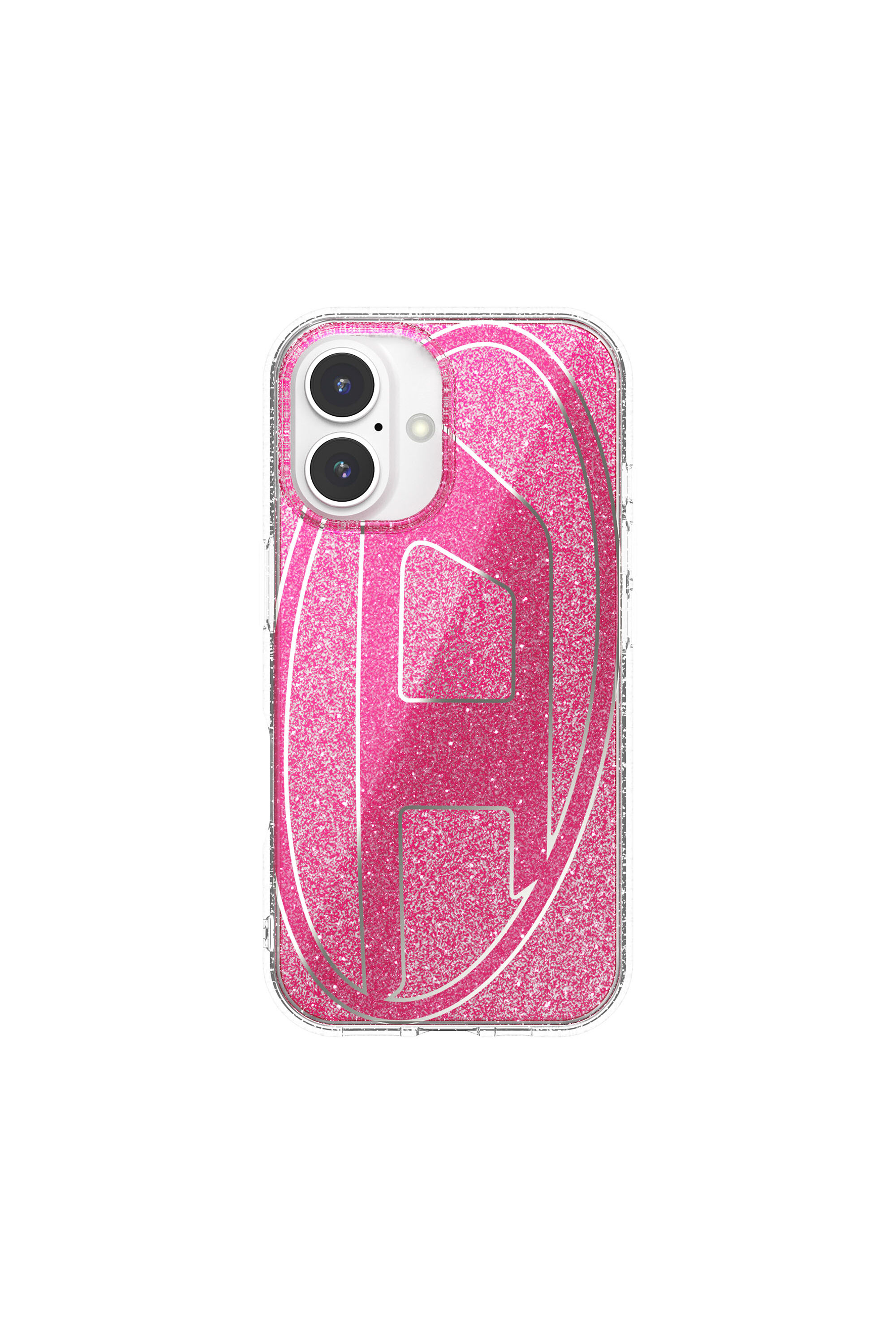 Diesel - 60155 AOP CASE, Coque pailletée pour l'iP 16 Mixte in Rose - 3