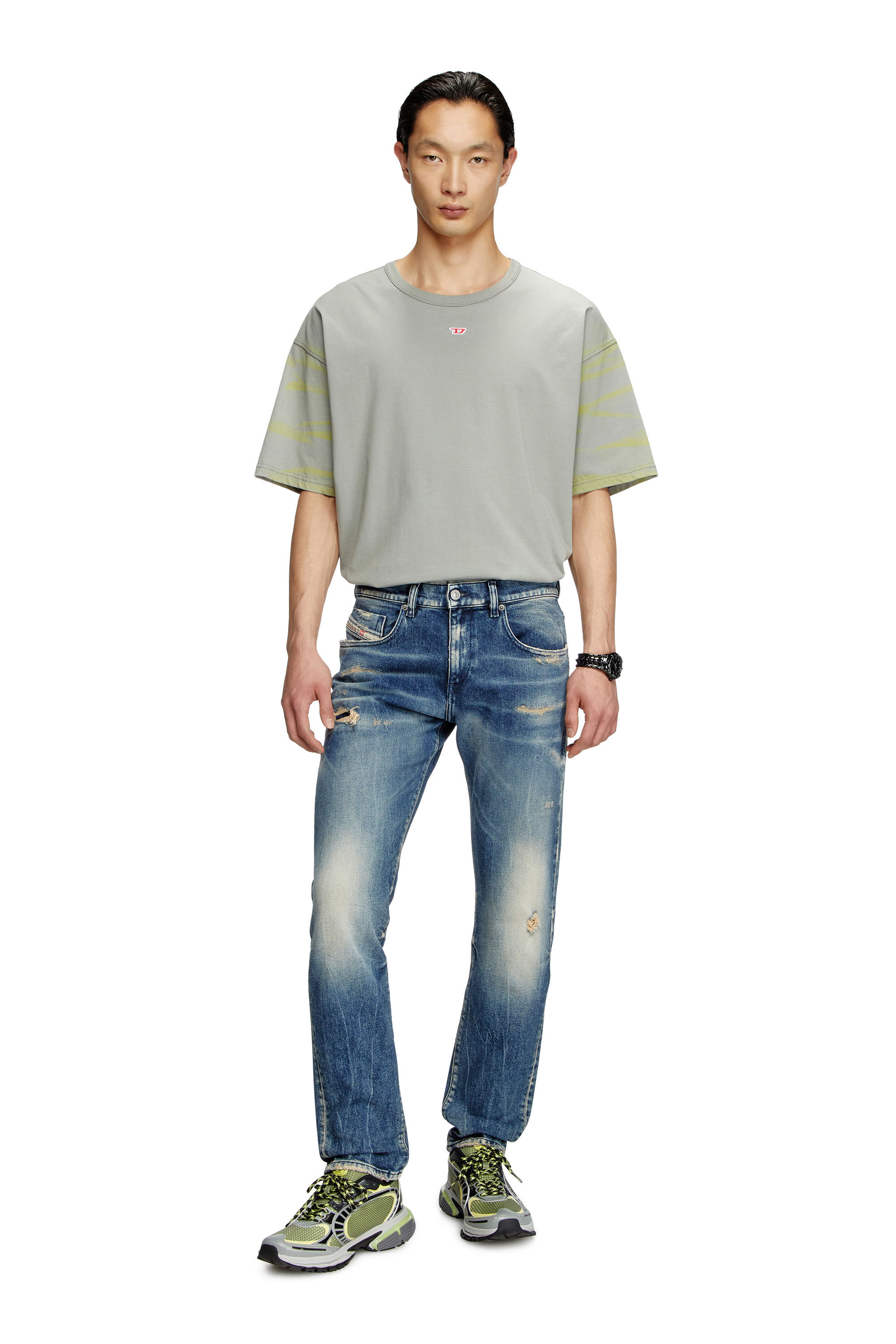 Diesel - Slim Jeans 2019 D-Strukt 007Y6 Homme, Bleu Foncé - Image 1