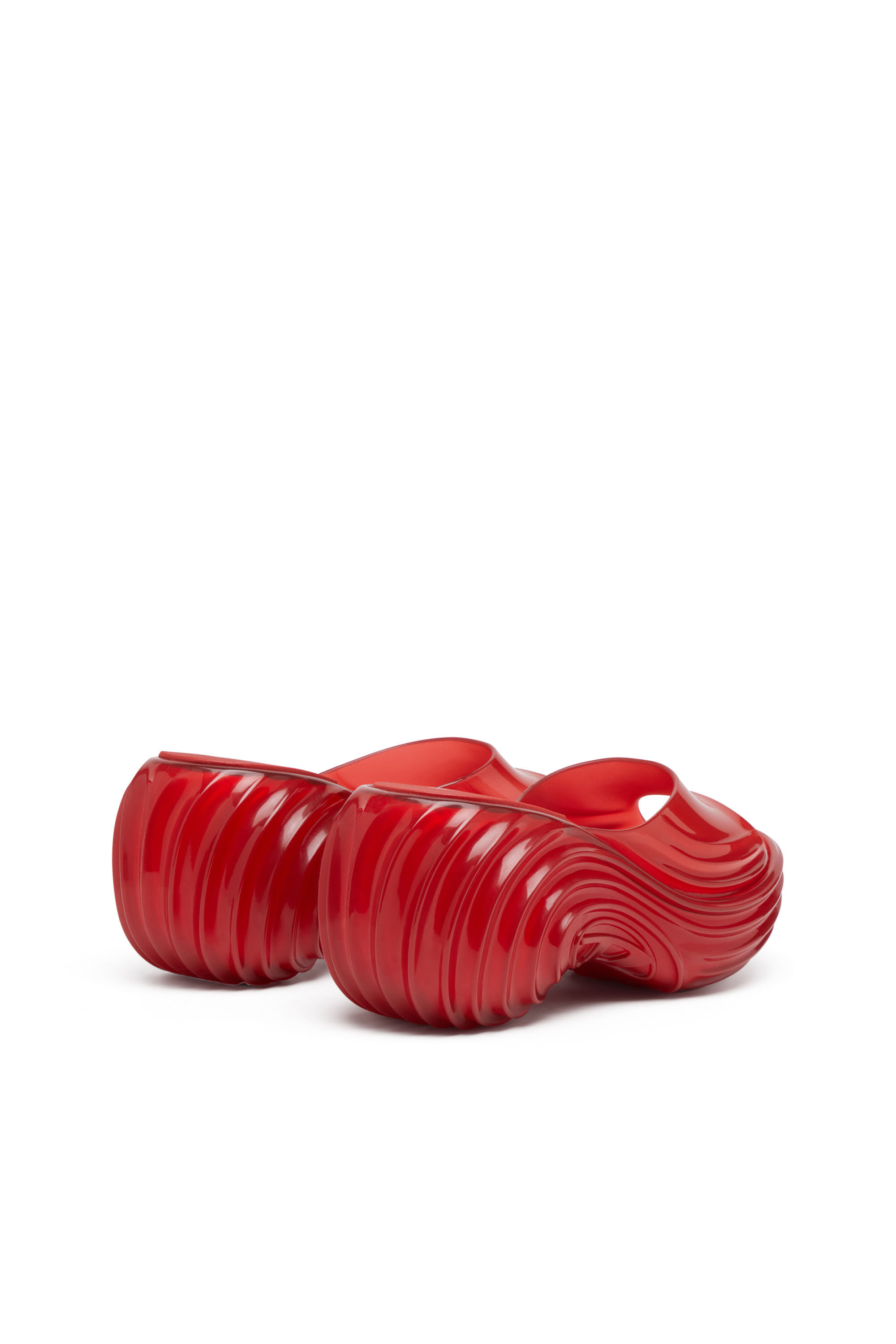 Diesel - MELISSA QUANTUM PLATFORM, Female's Platform mule in Melflex® in Red - 3