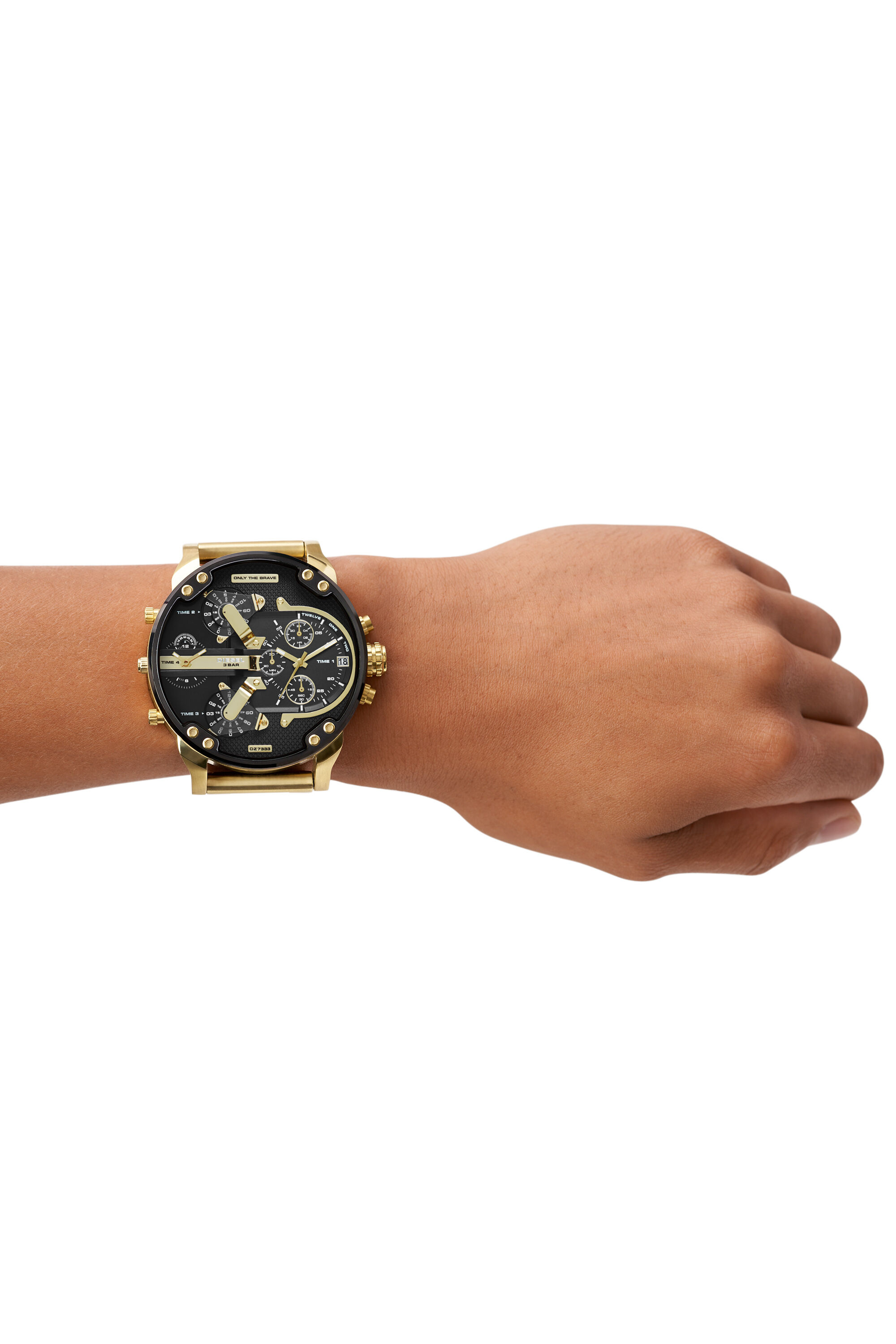 DZ7333: Men's gold and black multi-layer watch | Diesel Mr. Daddy 2.0