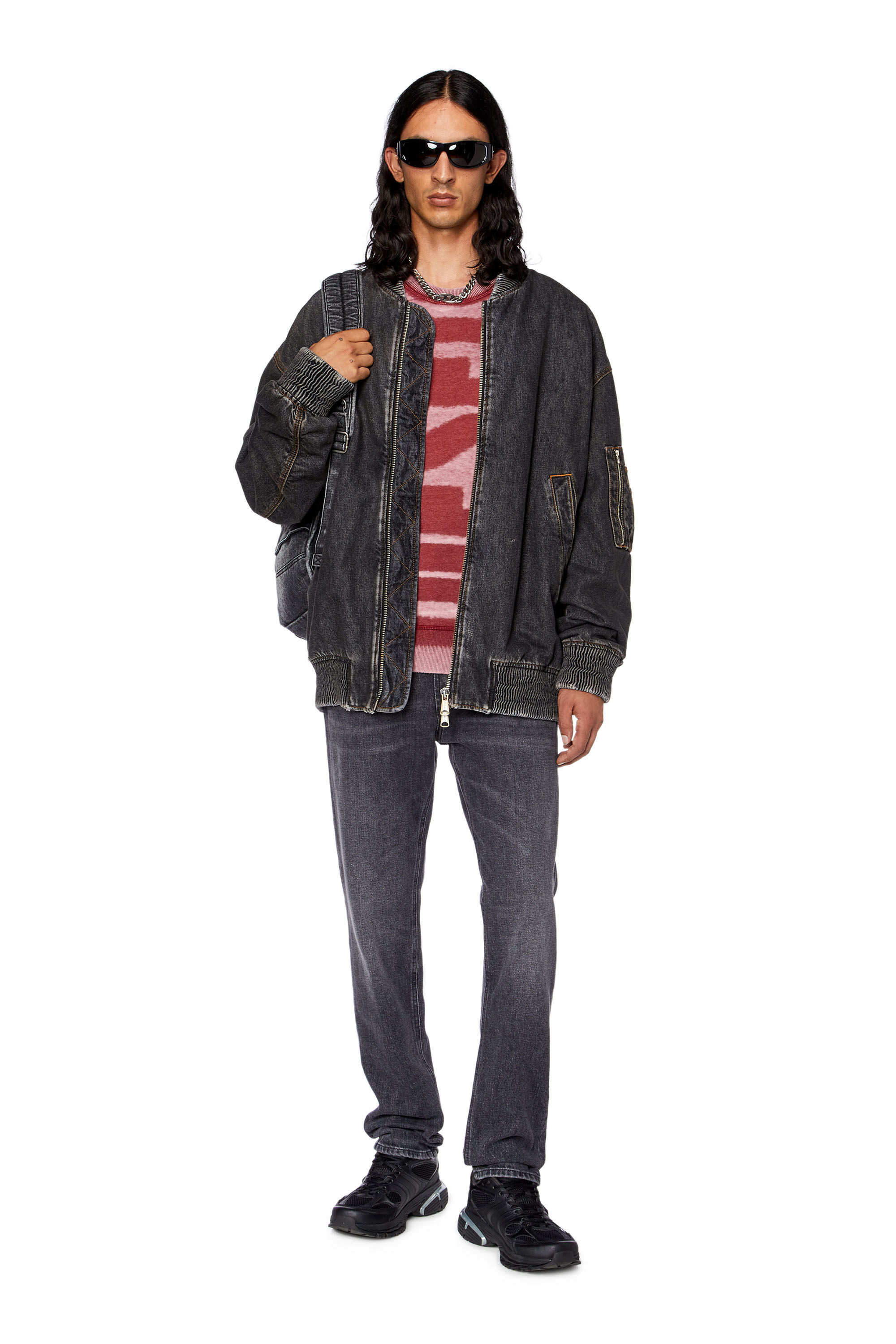 Men's Rave Backpack X - Backpack in faded denim | Black | Diesel