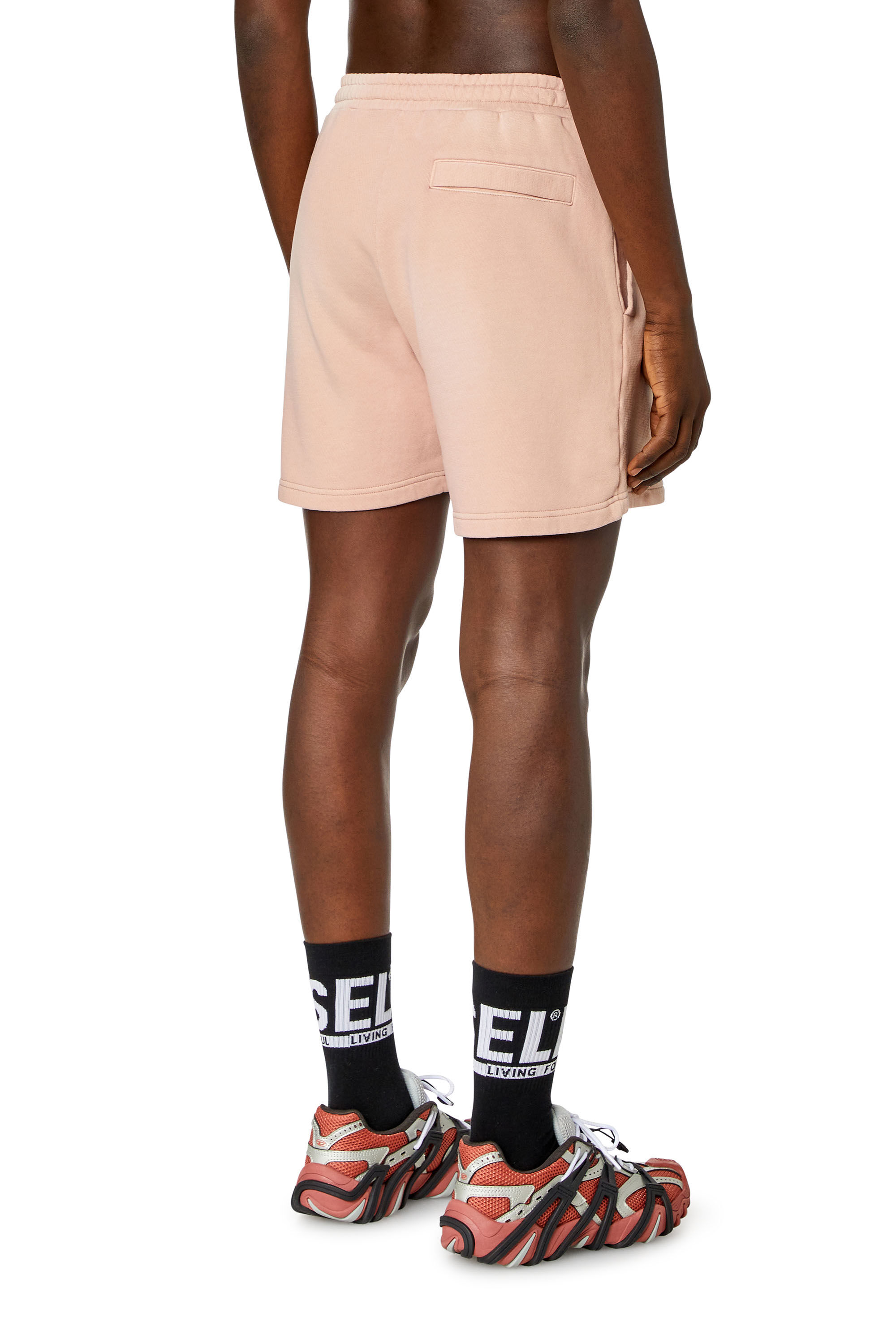 Diesel - P-STELT-N1, Male's Sweat shorts with sun-faded effect in Pink - 3