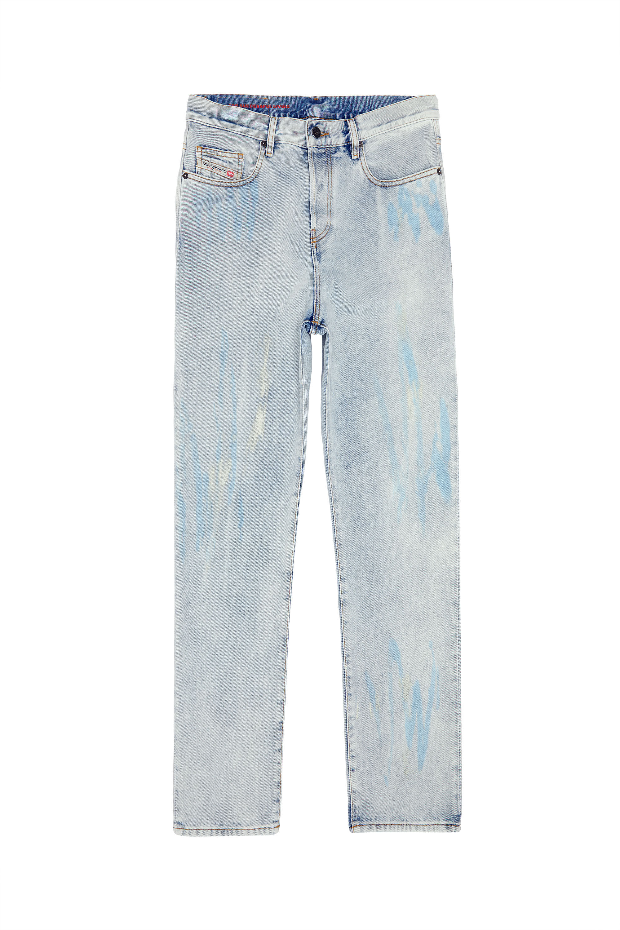 Diesel - 2020 D-Viker 007B2 Straight Jeans, Light Blue - Image 2