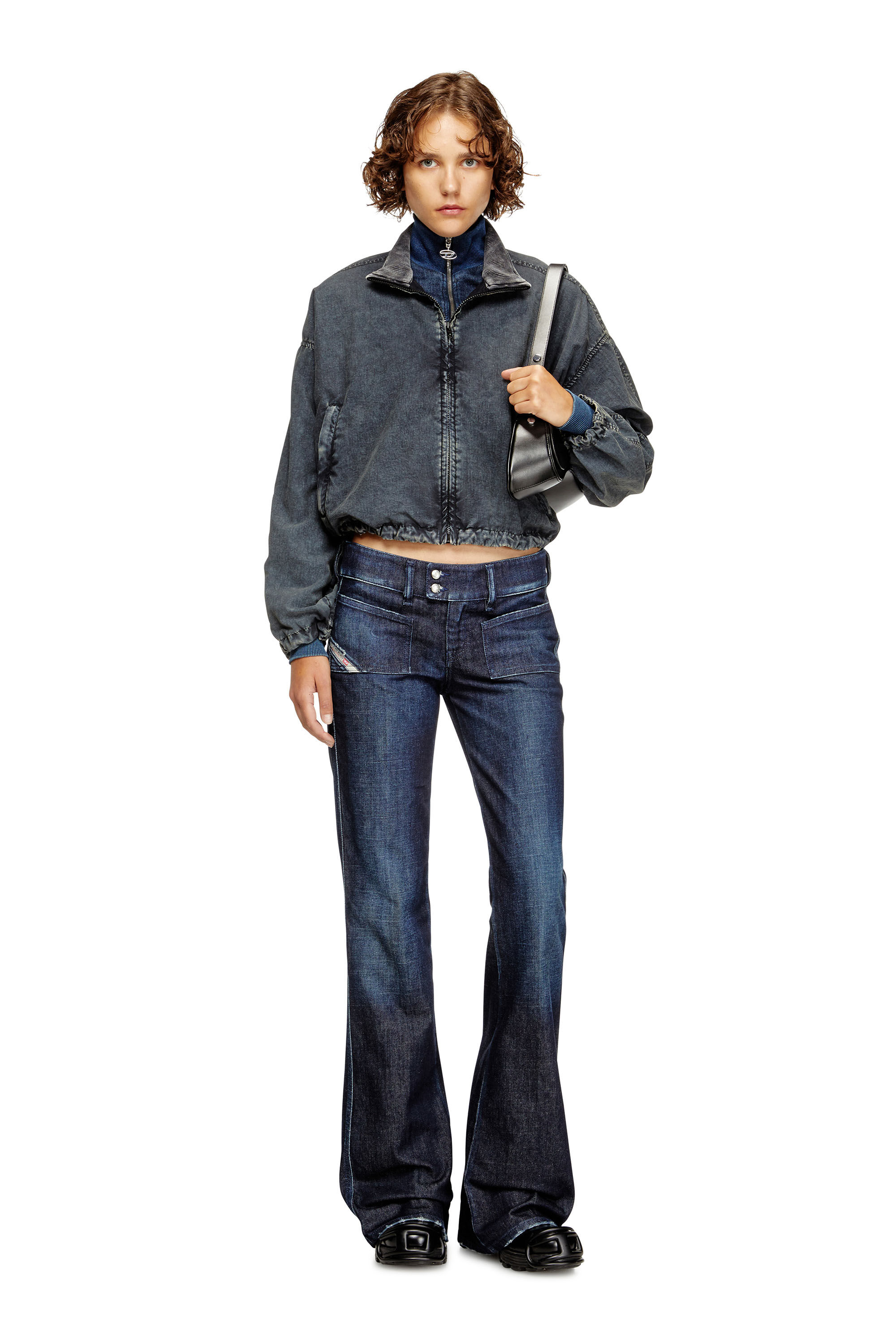 Diesel - Female's Bootcut Jeans D-Hush 09M19, Dark Blue - 1