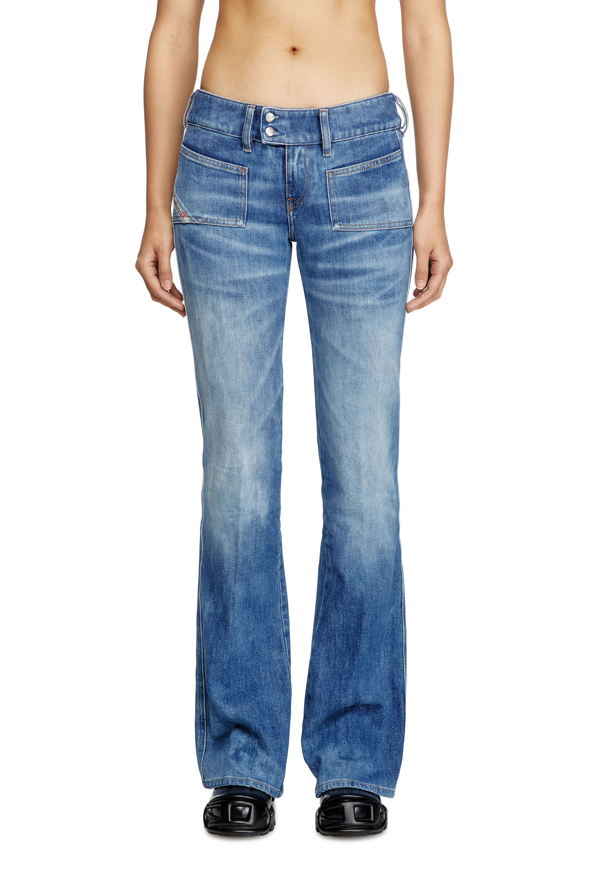 Diesel - Female's Bootcut Jeans D-Hush 09L19, Medium Blue - 3