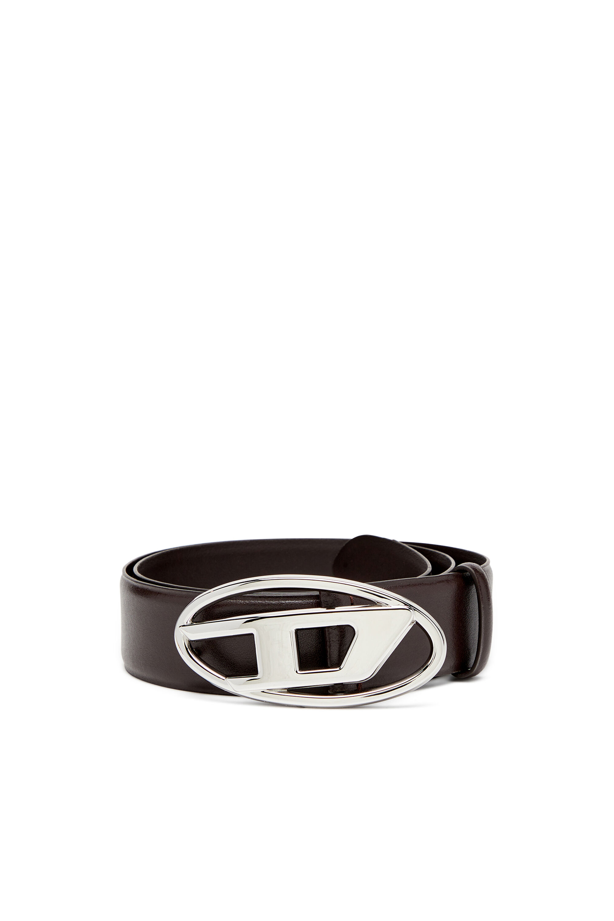 Diesel - B-1DR, Ceinture 4 cm en cuir avec boucle en D ovale Homme in Marron - 1