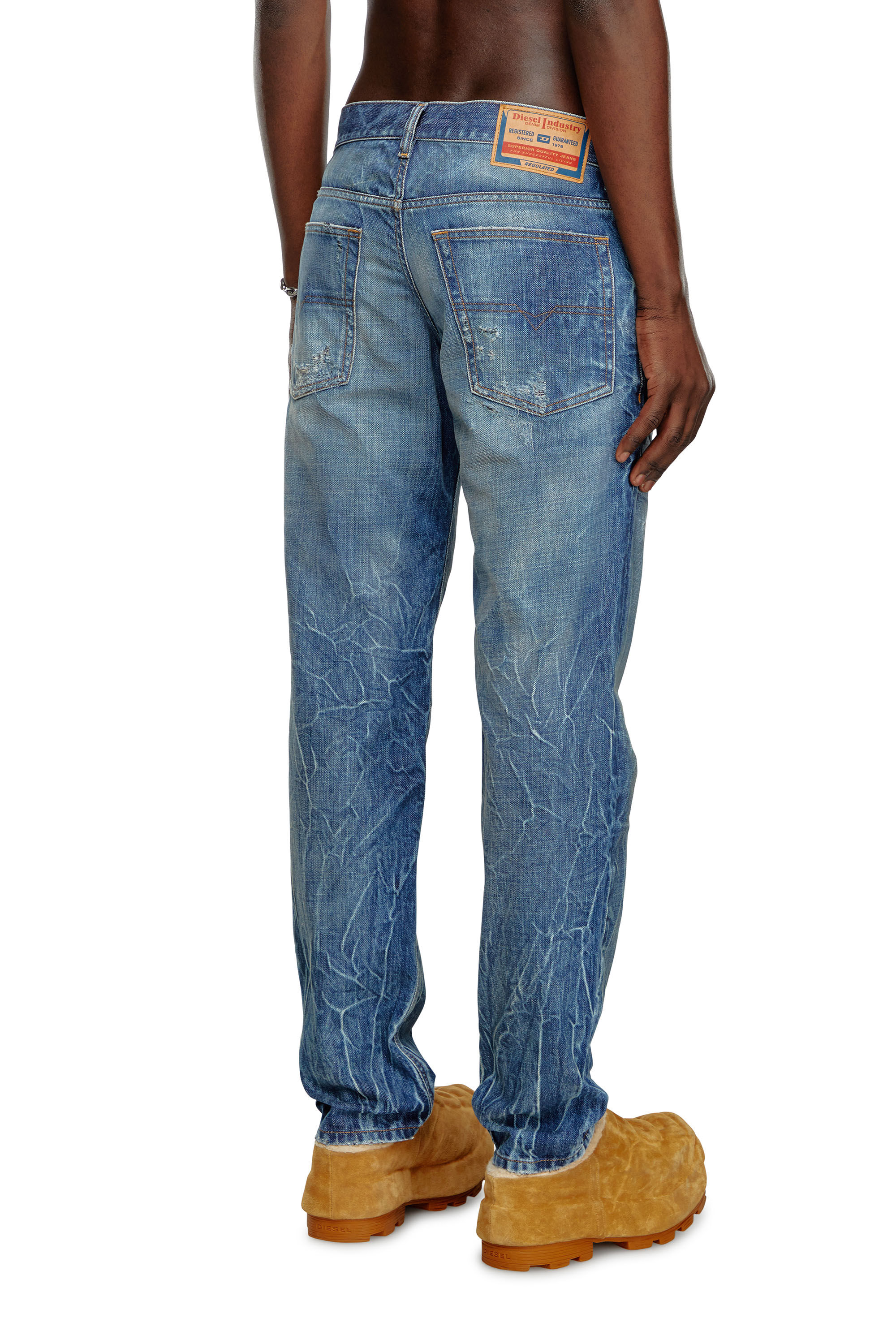 Diesel - Male Tapered Jeans 2023 D-Finitive 09K37, Medium Blue - Image 4