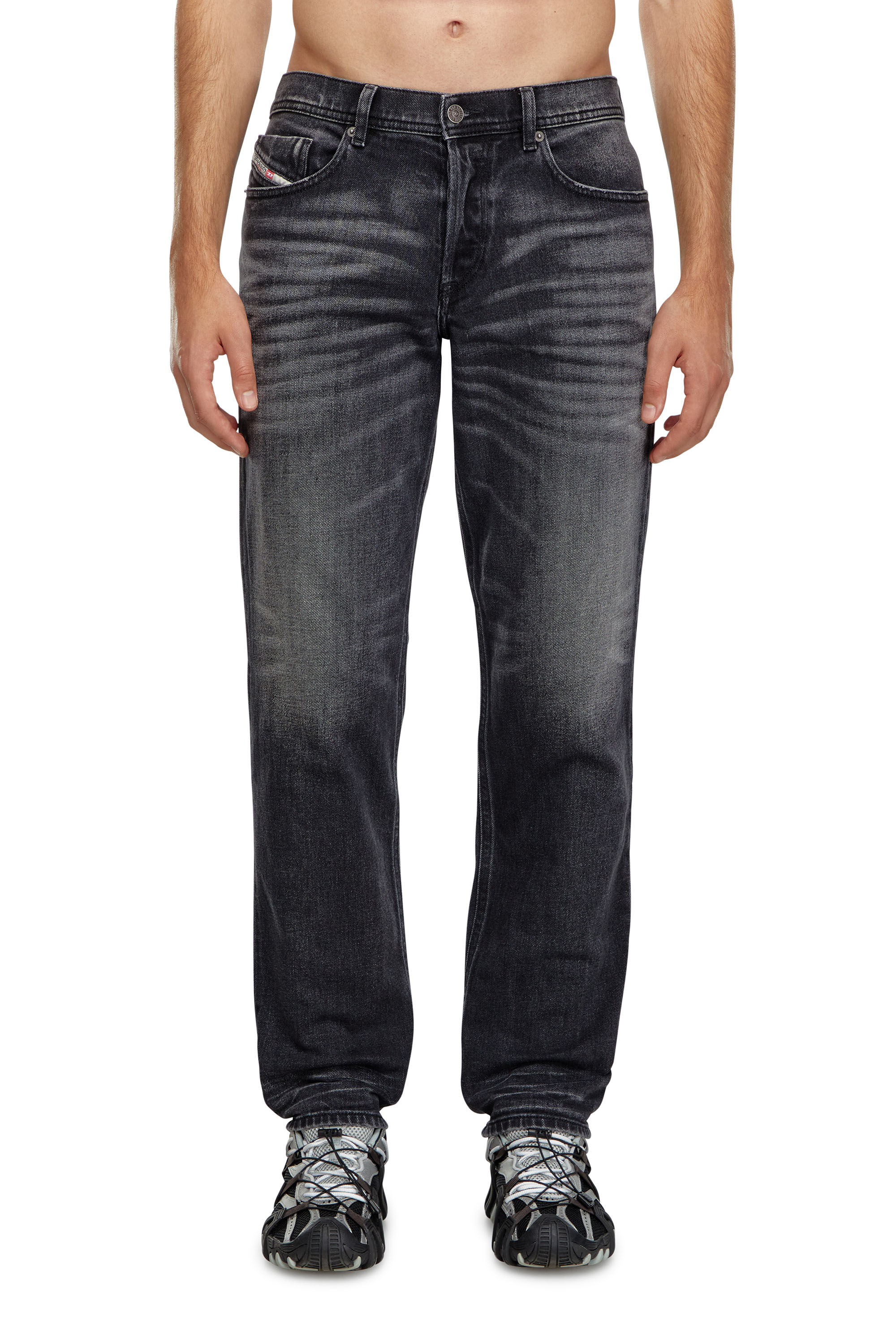 Diesel - Male Tapered Jeans 2023 D-Finitive 09J65, Black/Dark Grey - Image 3