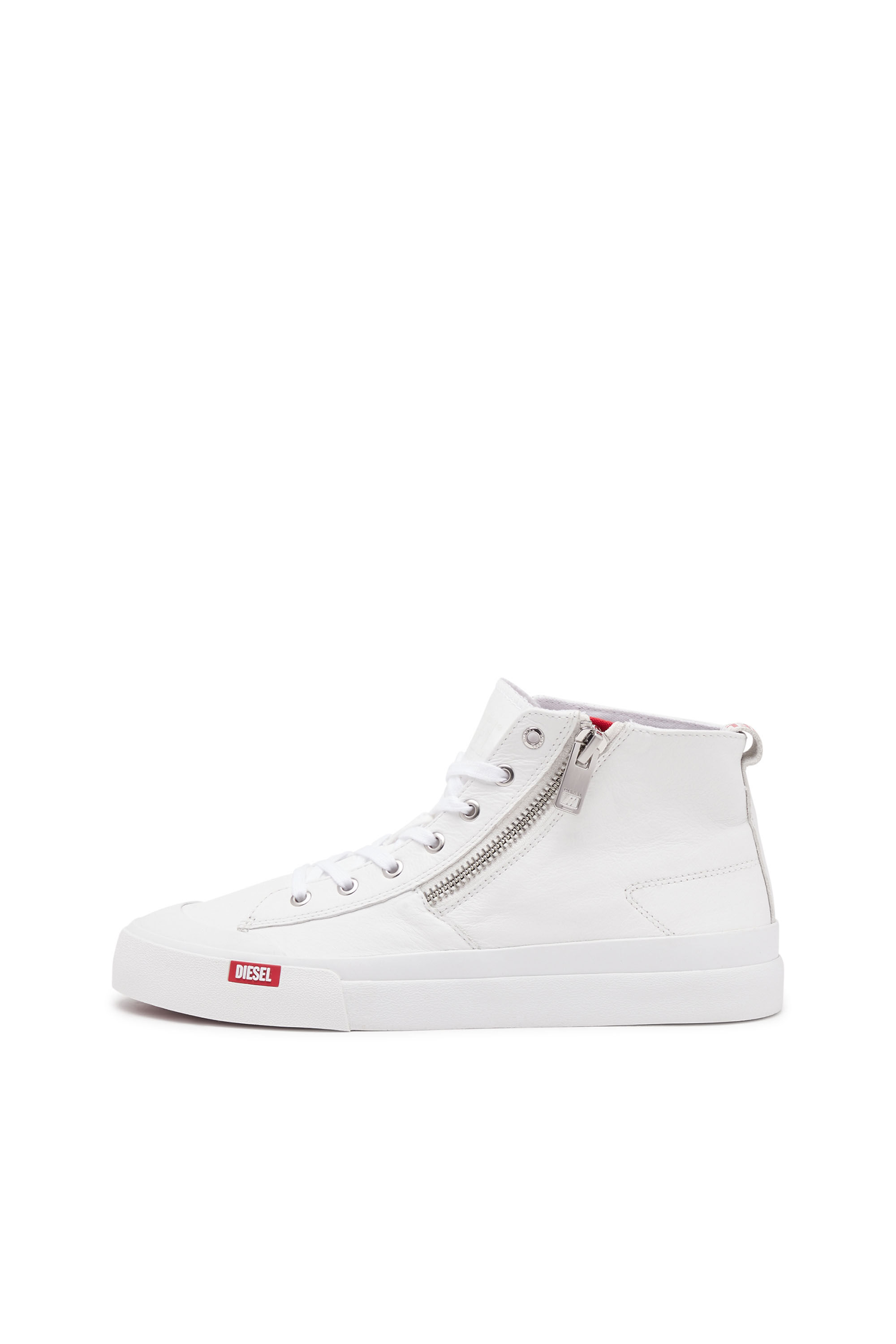 Men s S Athos Zip High top sneakers in premium leather S ATHOS