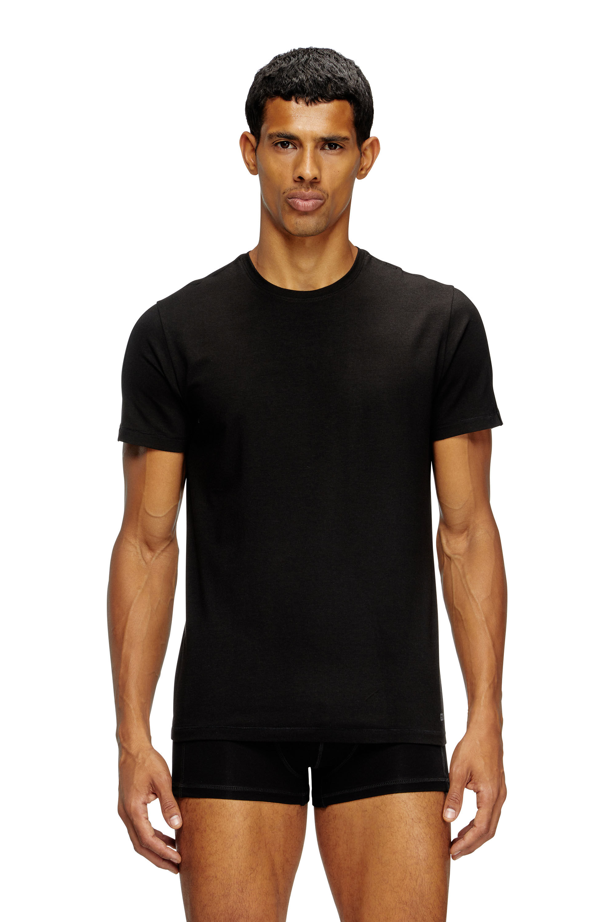 Diesel - RANDAL-D-MONO-2PACK, Male's 2-pack T-shirts in fluid jersey in Black - 3